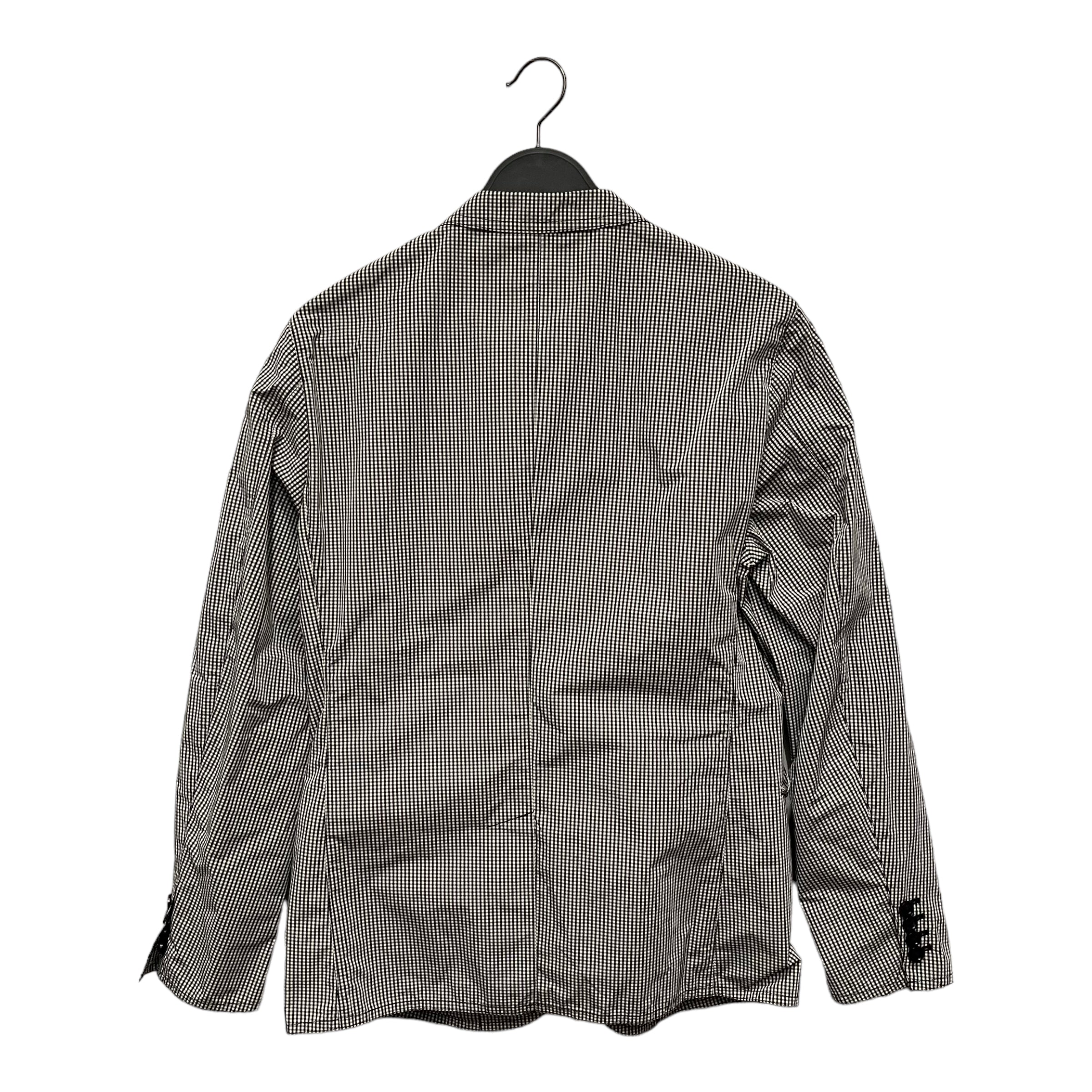 BURBERRY BLACK LABEL/Tailored Jkt/L/Black/Polyester/Gingham Check/BMP13-212-05/BMP13-212-05 view 2