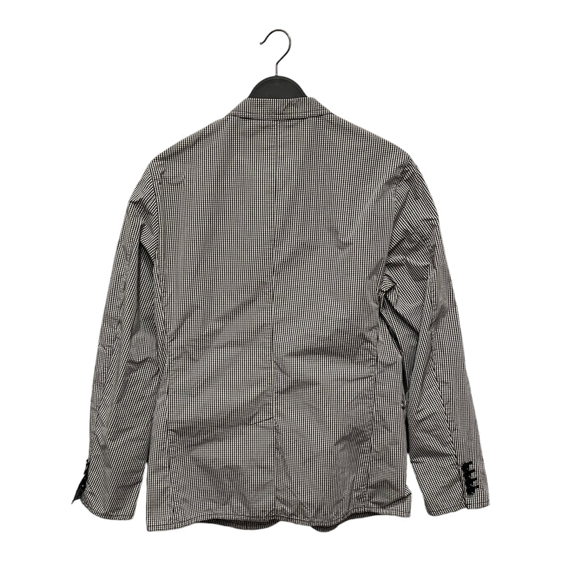 BURBERRY BLACK LABEL/Tailored Jkt/L/Black/Polyester/Gingham Check/BMP13-212-05/BMP13-212-05
