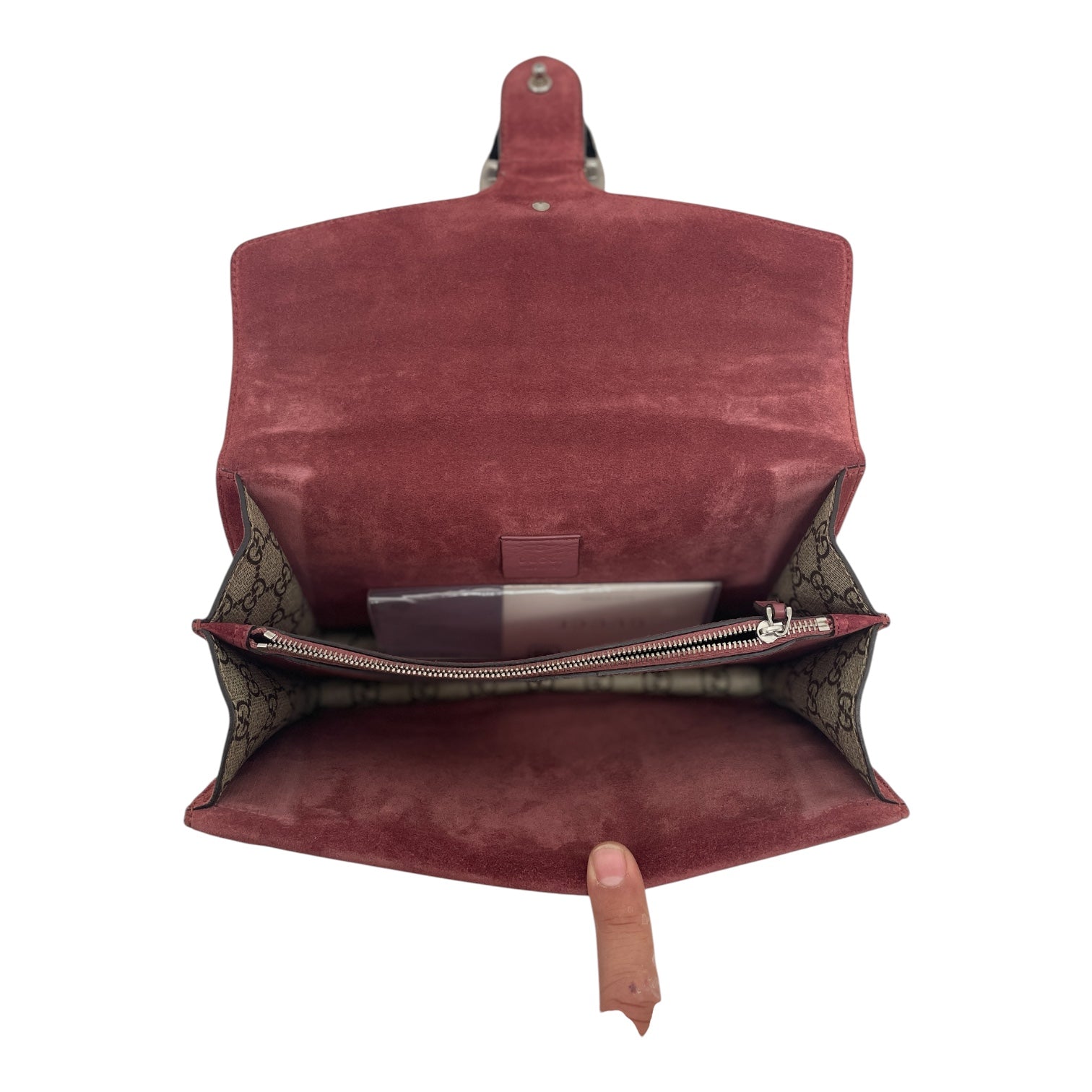 GUCCI/Bag/Monogram/Leather/CML/FLOWER PRINT/PNK SUEDE/SLVWARE view 5