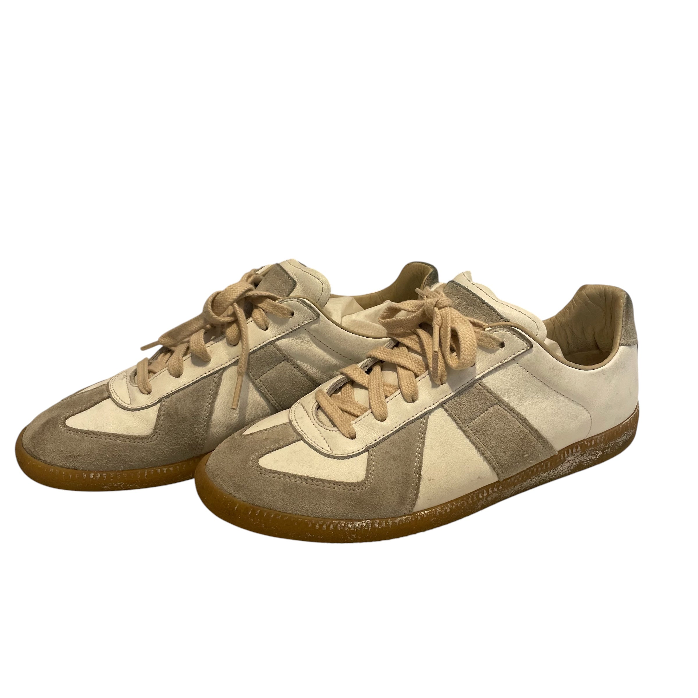 Maison Margiela/Low-Sneakers/EU 40/Lambskin/WHT/SPORT SHOES/ WHITE/GREY CREAM view 2