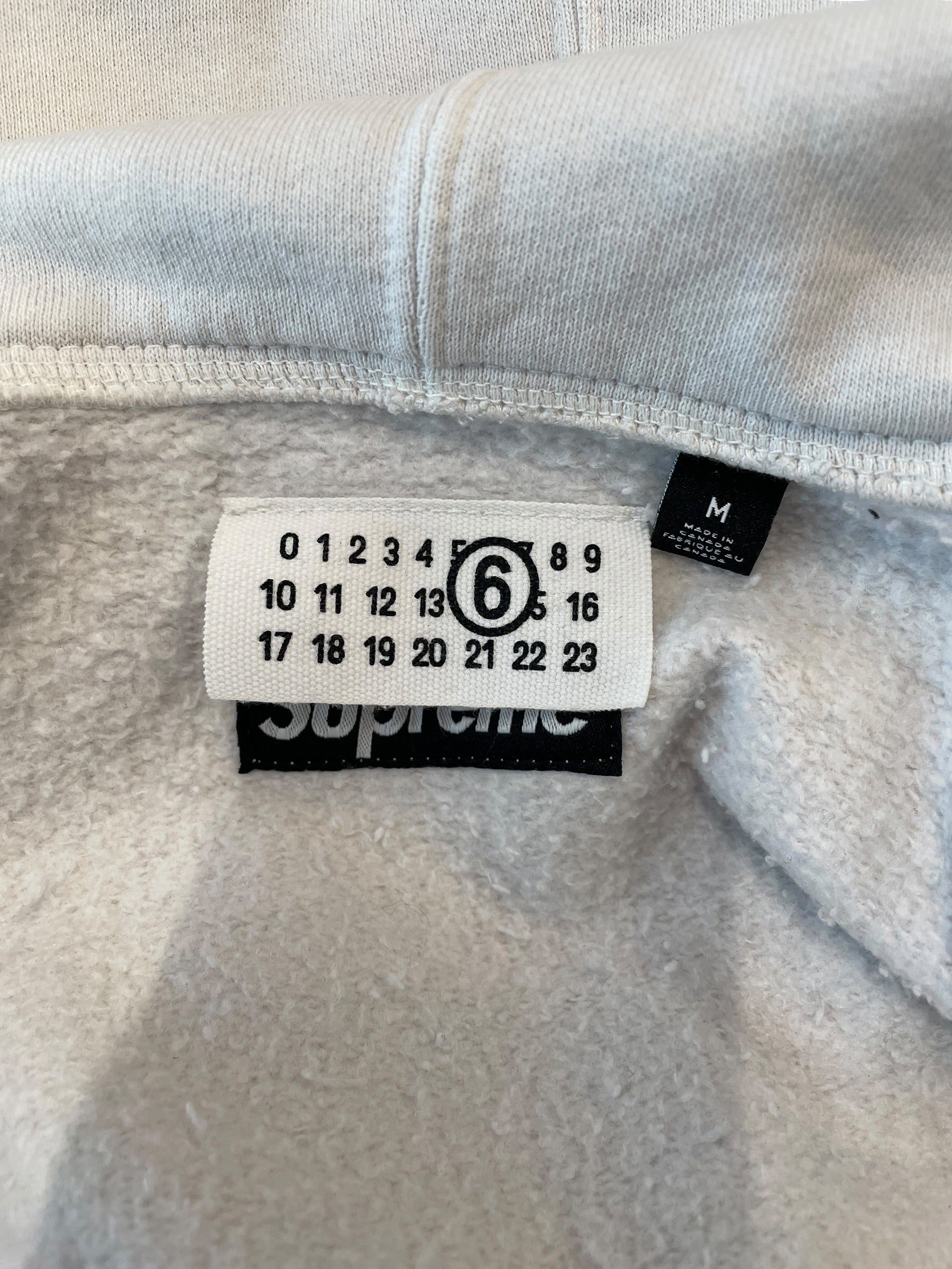Supreme/Zip Up Hoodie/M/Cotton/WHT/PAINT SPLATTER view 6