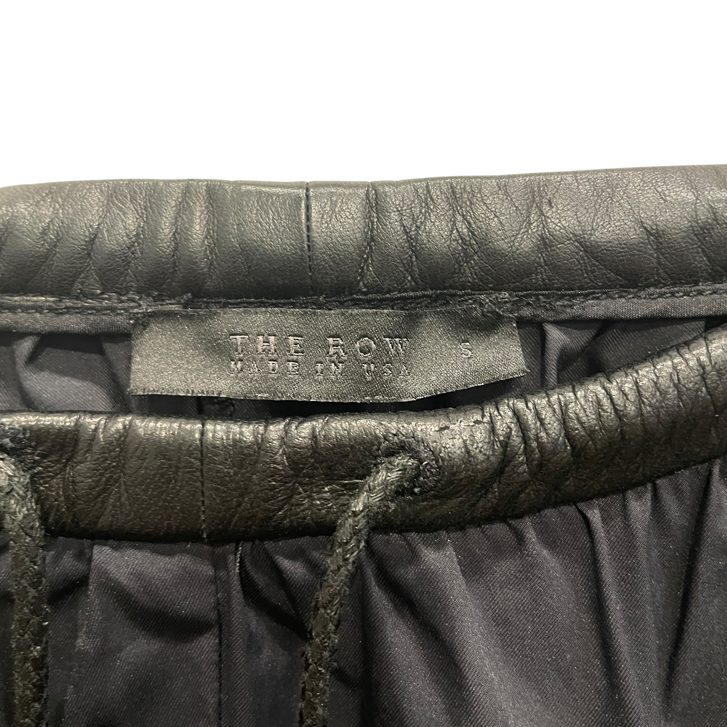 THE ROW/Shorts/S/Nylon/BLK/LEATHER WAIST SHORT view 3