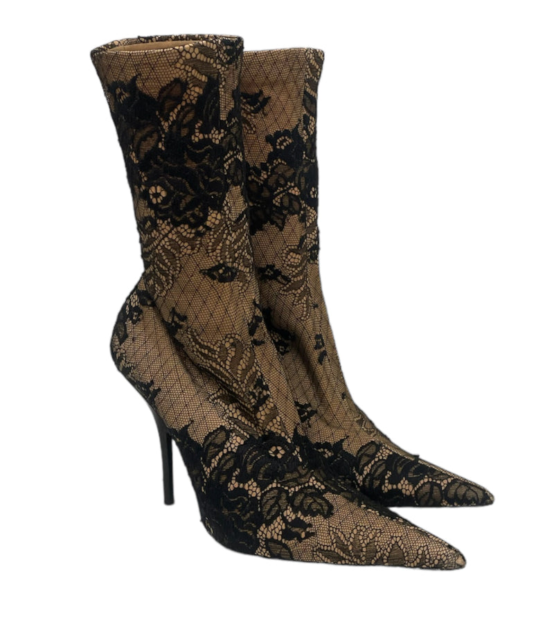 BALENCIAGA/Heels/EU 36.5/Paisley/Nylon/BEG/