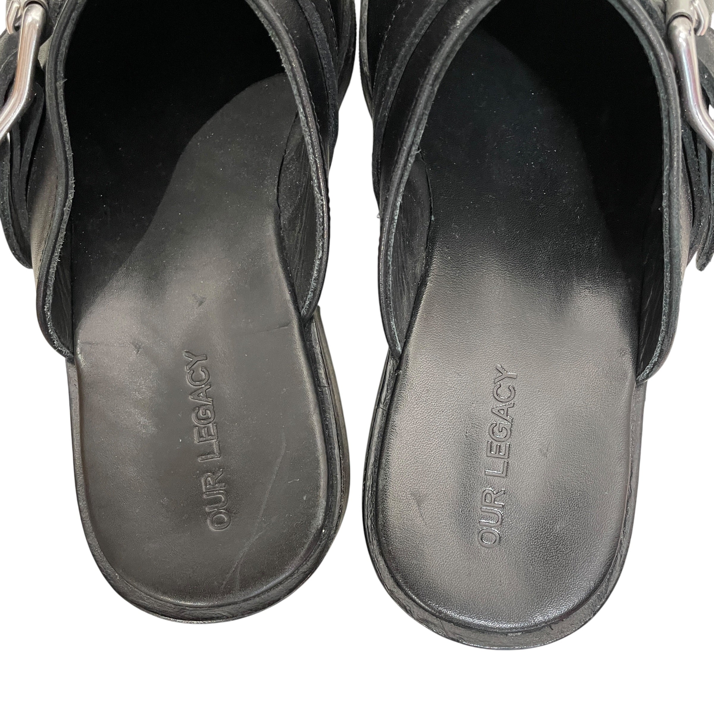 OUR LEGACY/Loafers/US 10/Leather/BLK/BUCKLE view 4