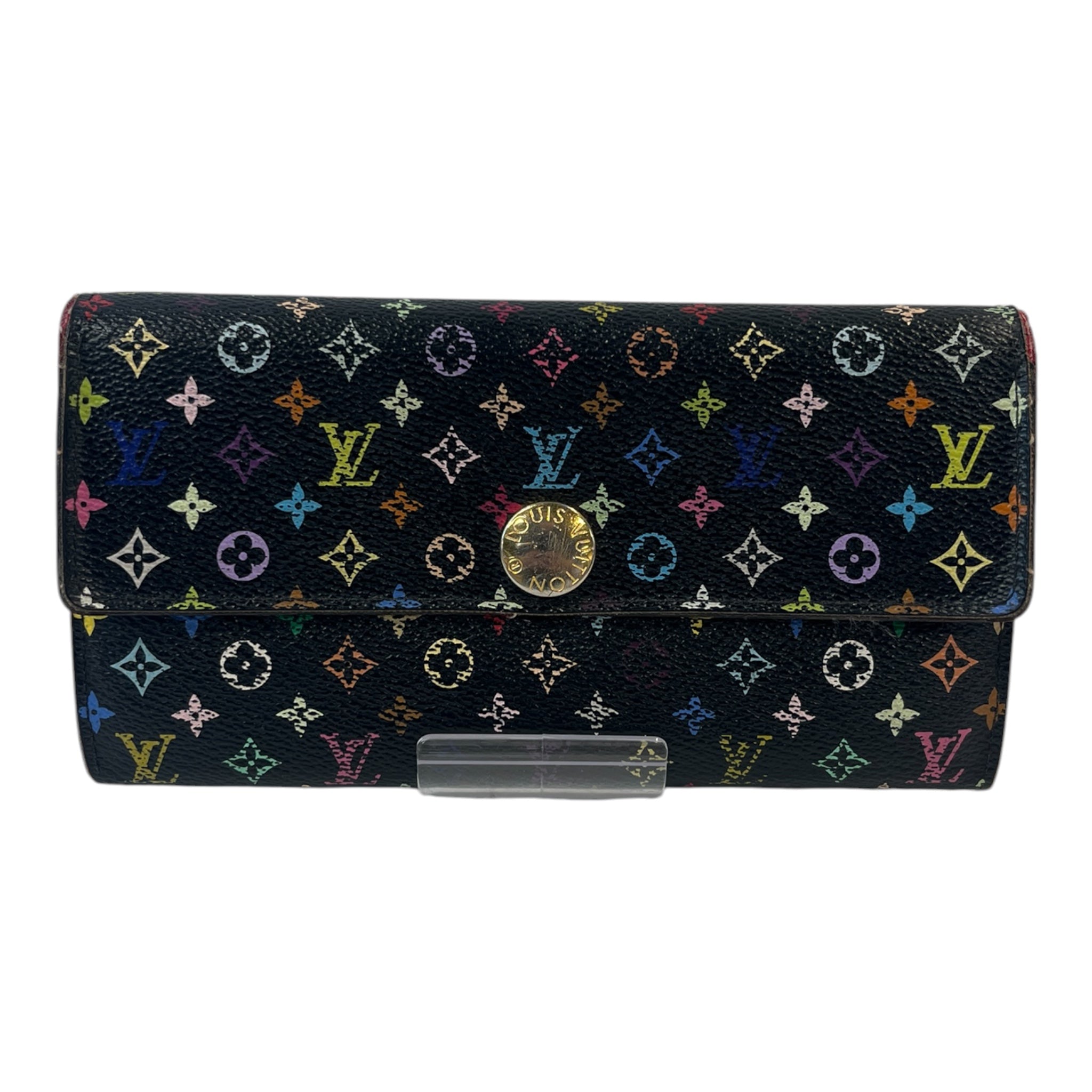 LOUIS VUITTON/Long Wallet/Monogram/Leather/BLK/L's/TAKASHI MURAKAMI SARAH WALLET view 1