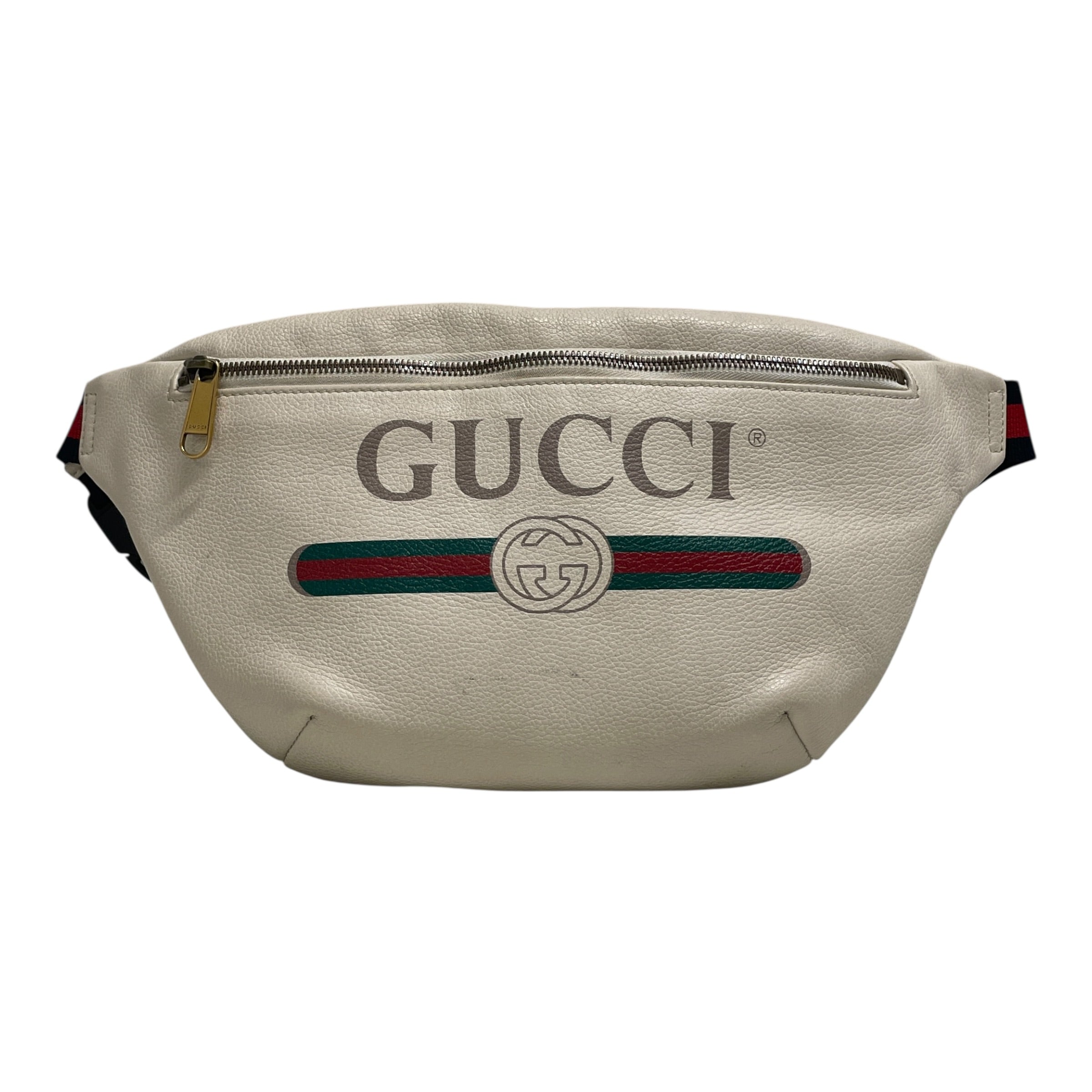 GUCCI/Fanny Pack/Leather/WHT/VINTAGE LOGO/530412527066 view 1