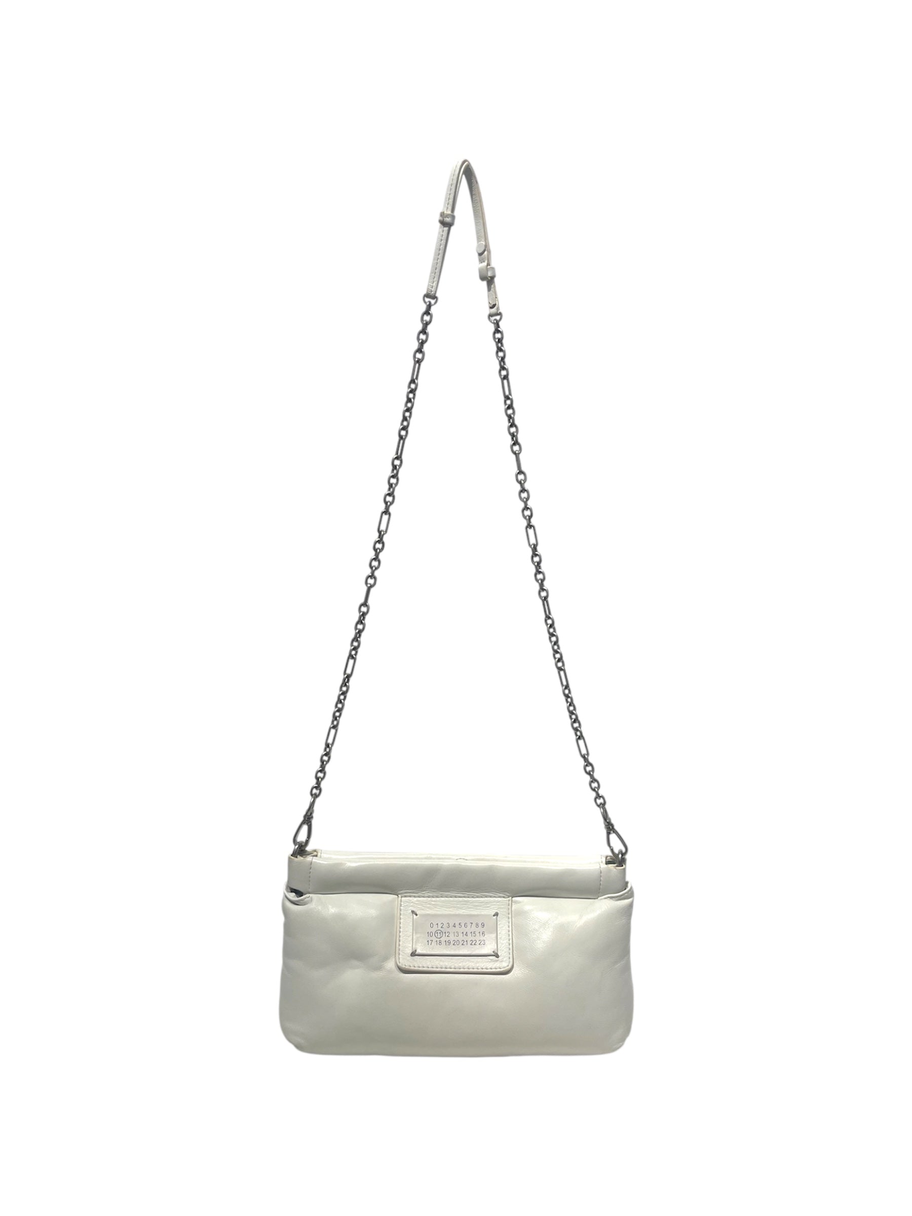 Maison Margiela/Cross Body Bag/Leather/WHT/Mini Glam Slam W Chain Strap view 1