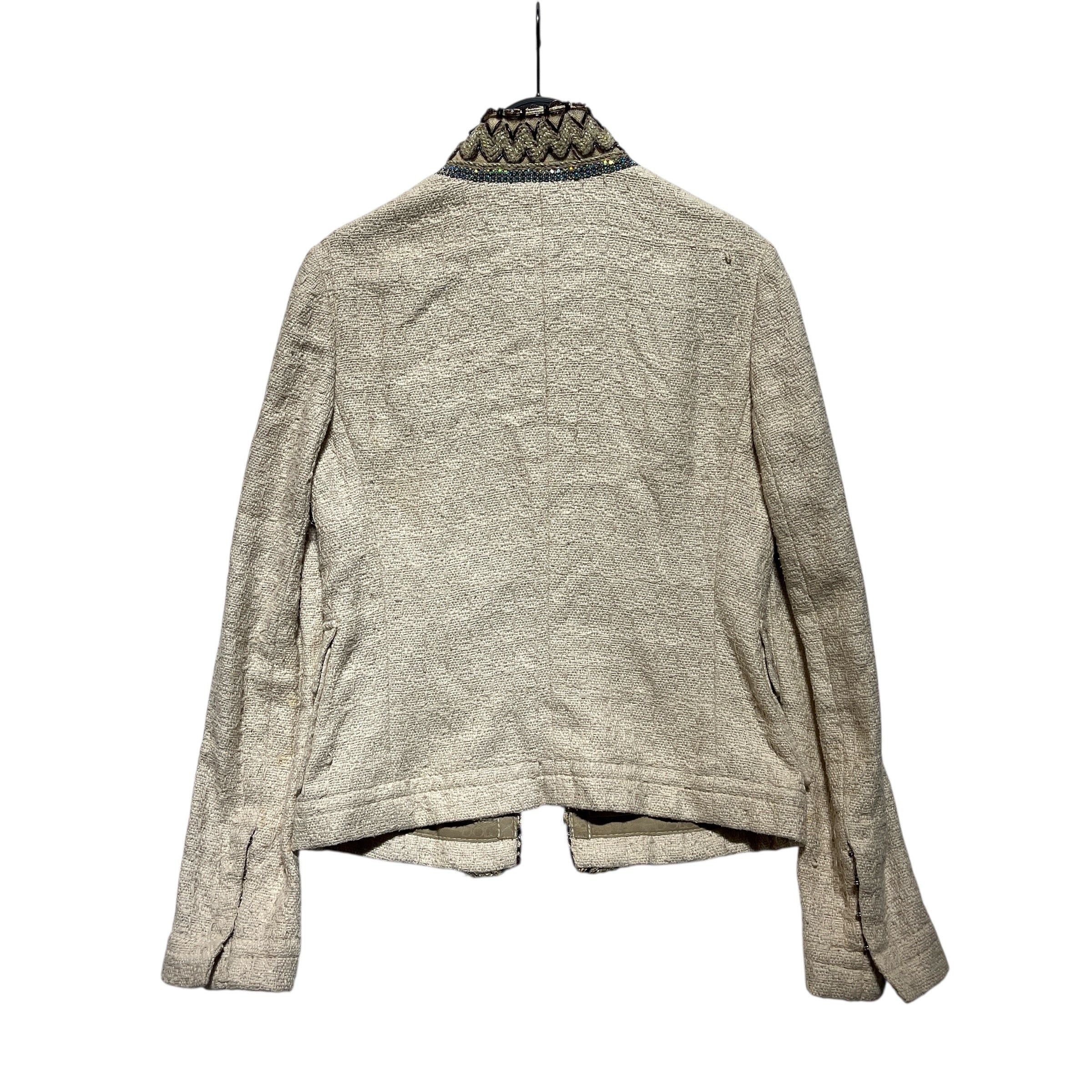 DOLCE&GABBANA/Jacket/40/Silk/CRM/studded clasp jacket view 2