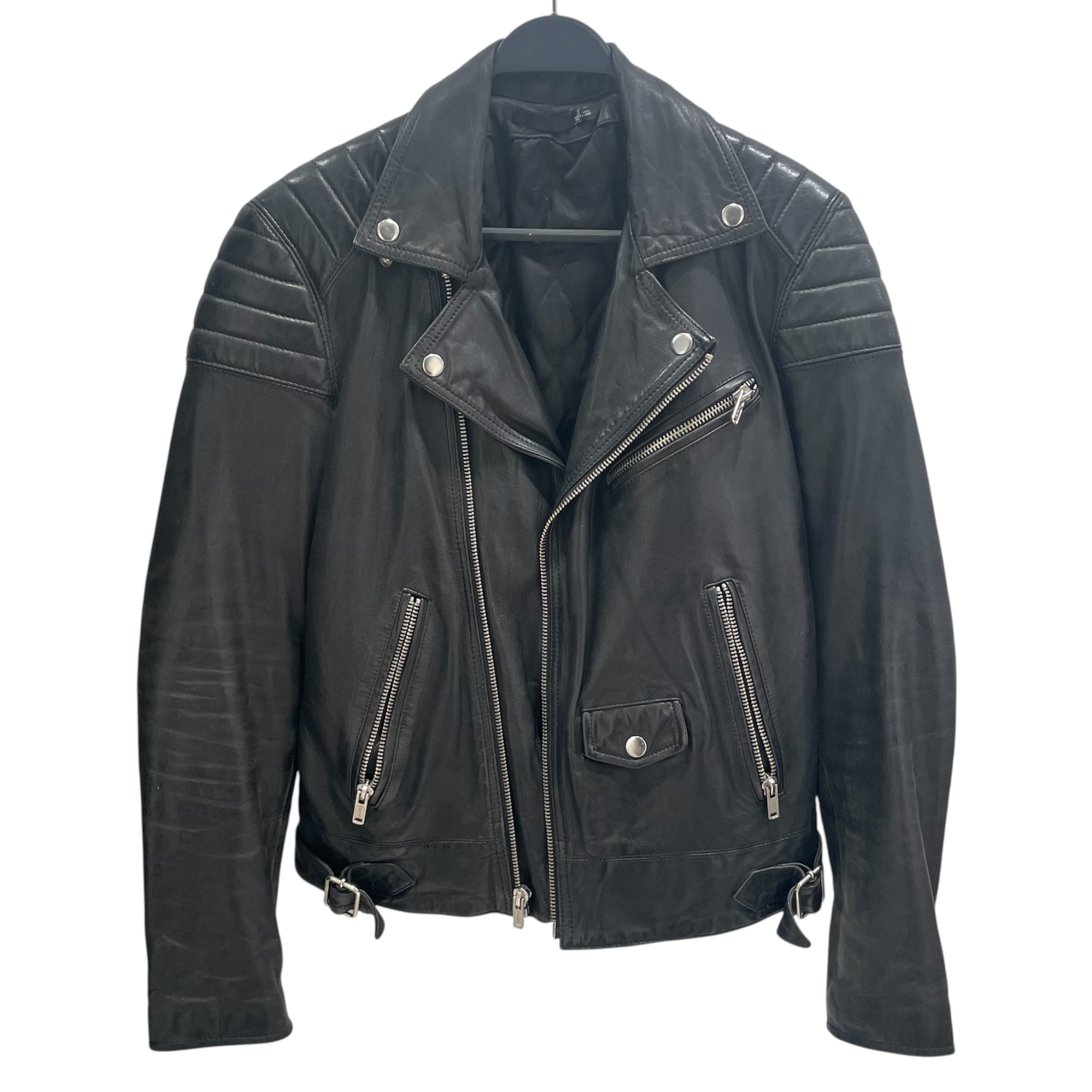 BLK DNM/Leather Jkt/S/Leather/BLK/139511 MOTERCYCLE JACKET view 1