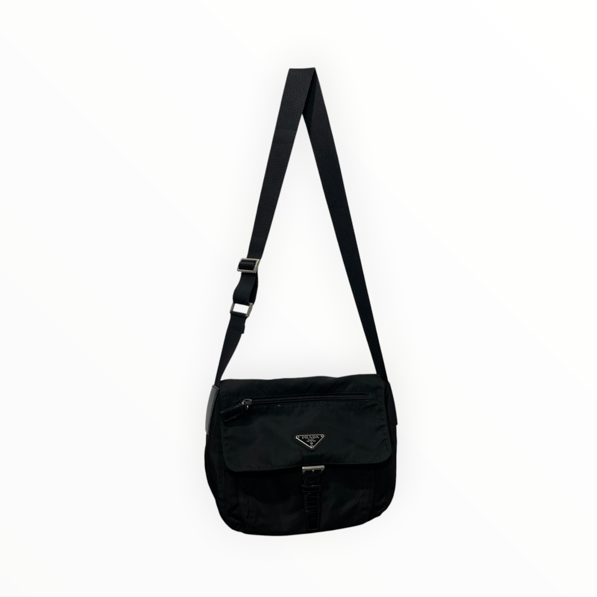 PRADA/Cross Body Bag/Nylon/BLK/messuto small view 1