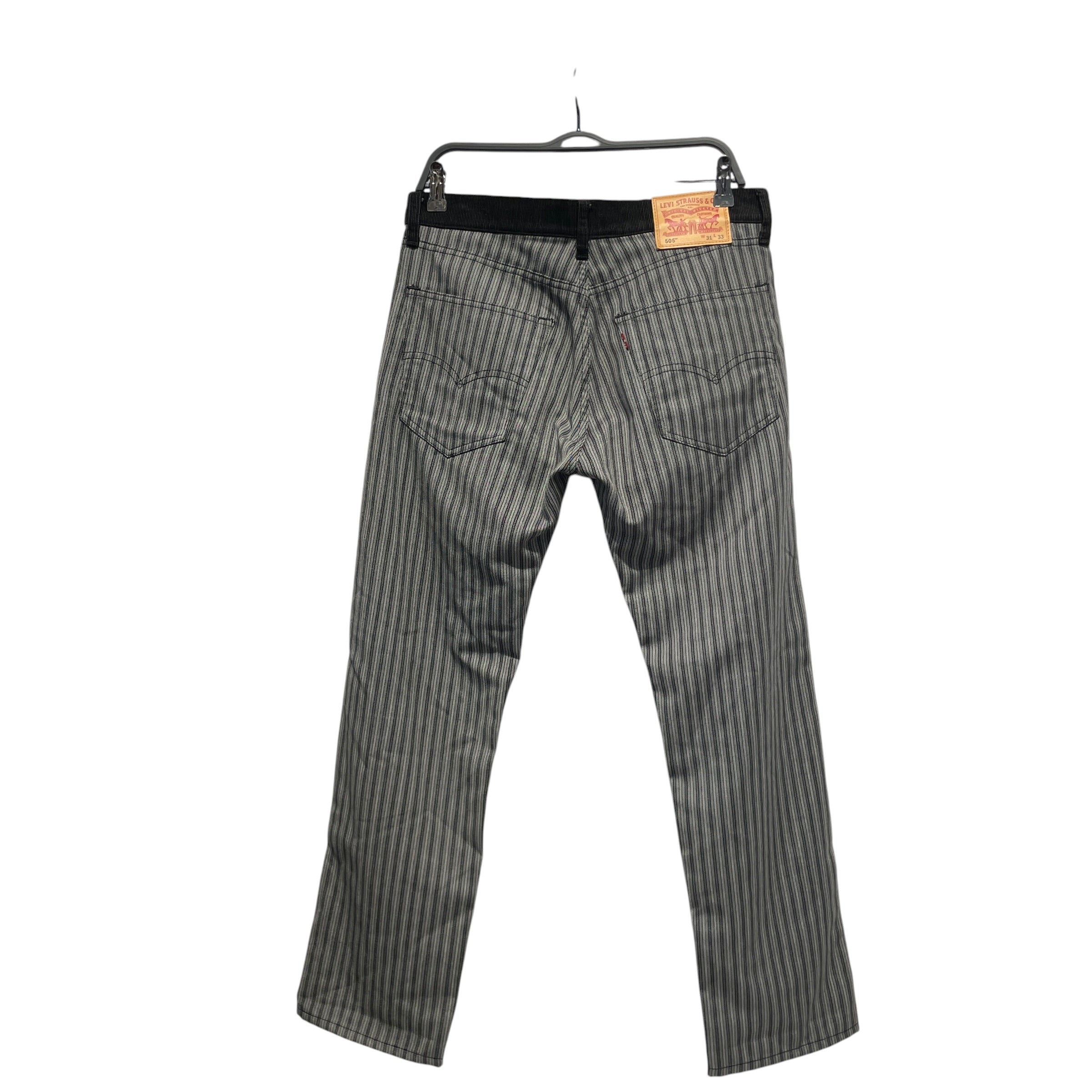 JUNYA WATANABE COMME des GARCONS MAN/Levi's/Pants/31/Cotton/GRY/Stripe/505/33 view 2