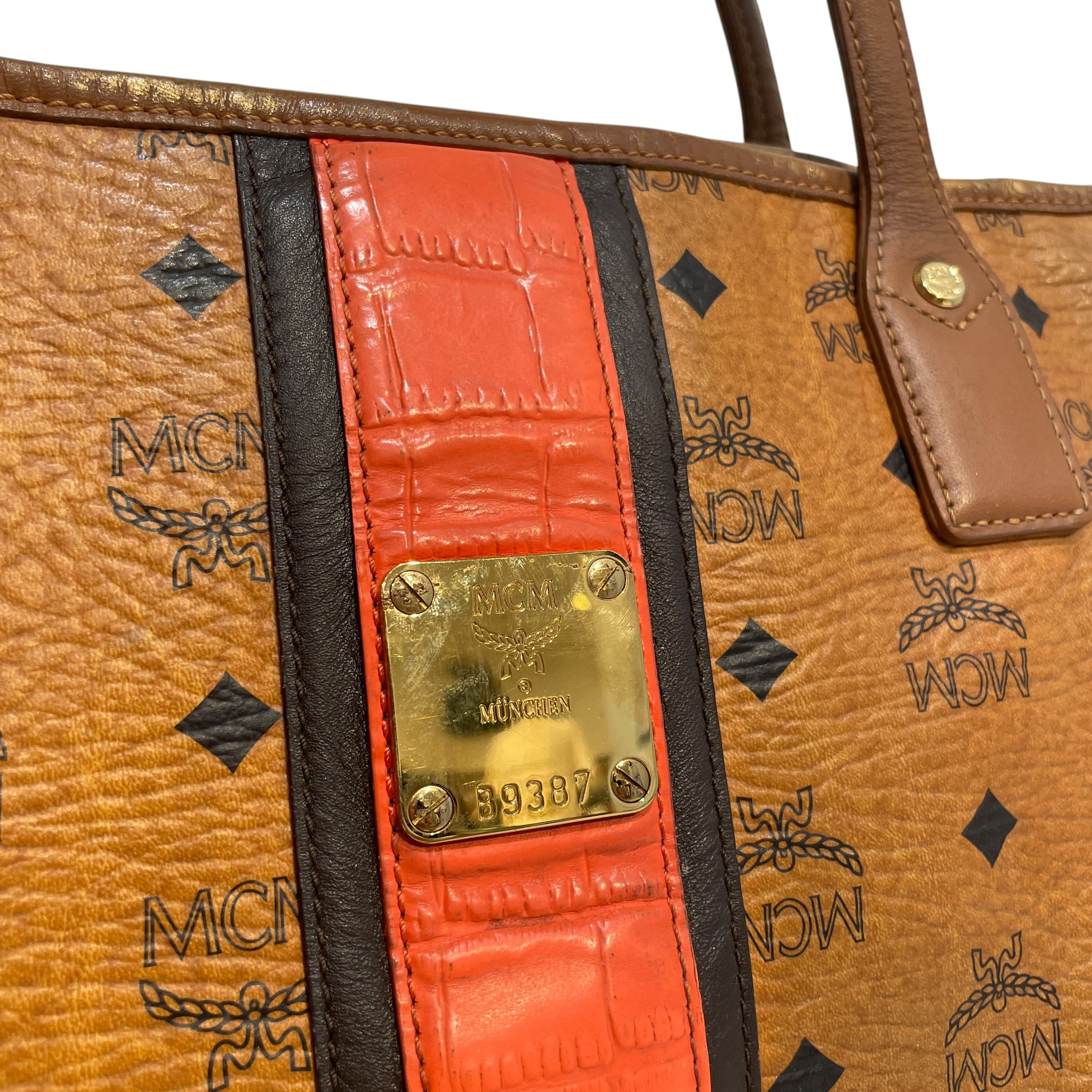 MCM/Bag/Monogram/Leather/CML/Visetos Cognac Liz Bag view 3
