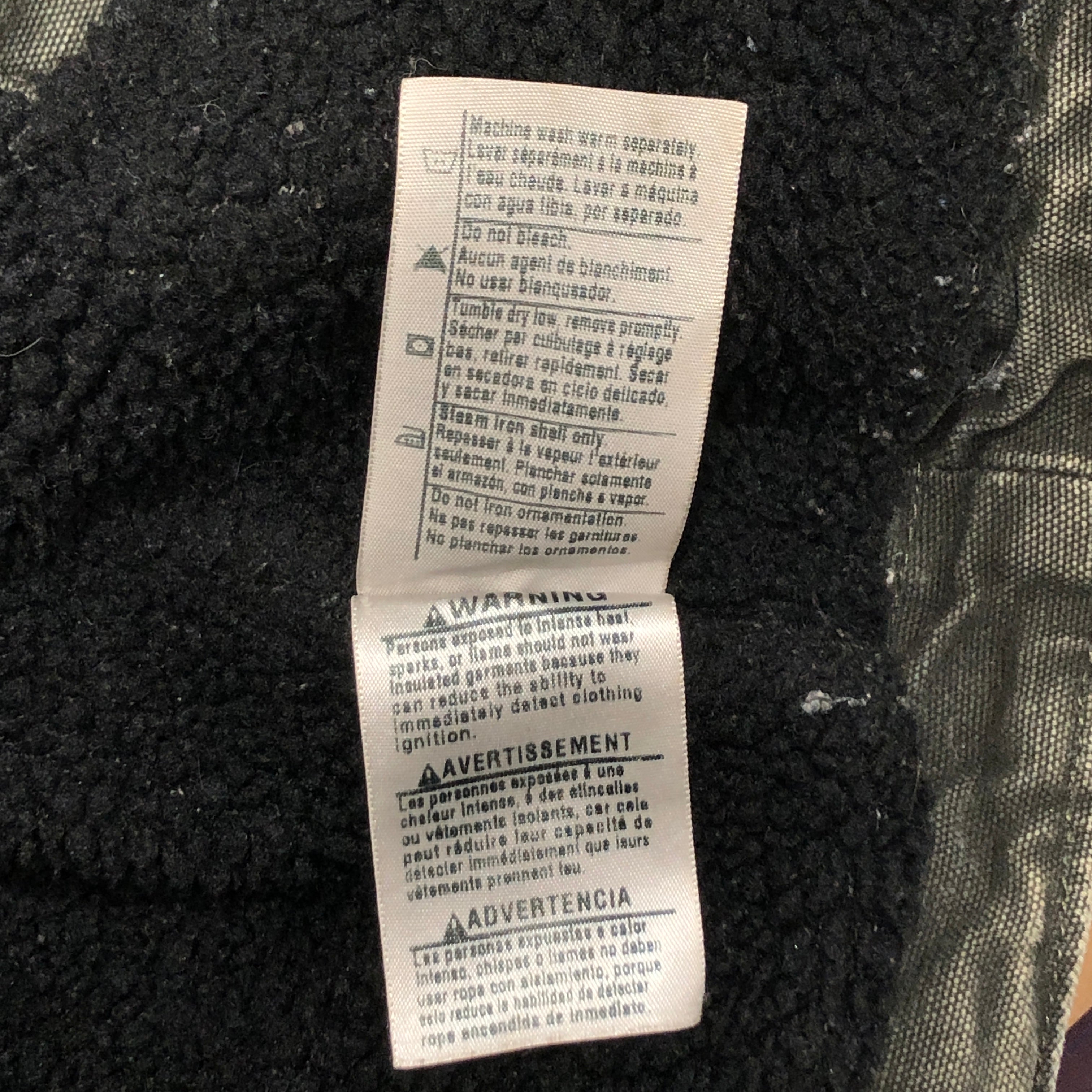 Carhartt/Coverall/L/Cotton/GRN/faded green with sherpa lining view 5