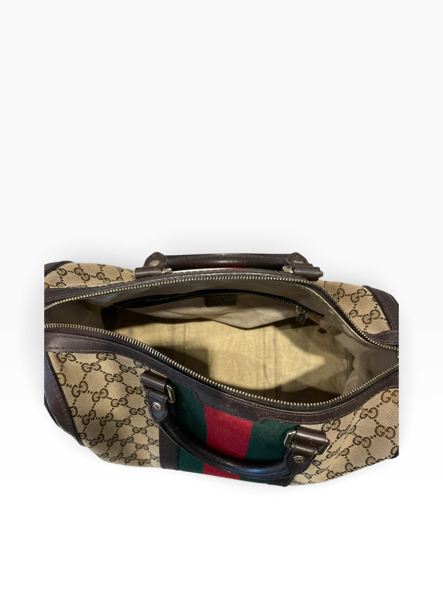 GUCCI/Hand Bag/Monogram/Cotton/BRW/Gucci GG Canvas view 3