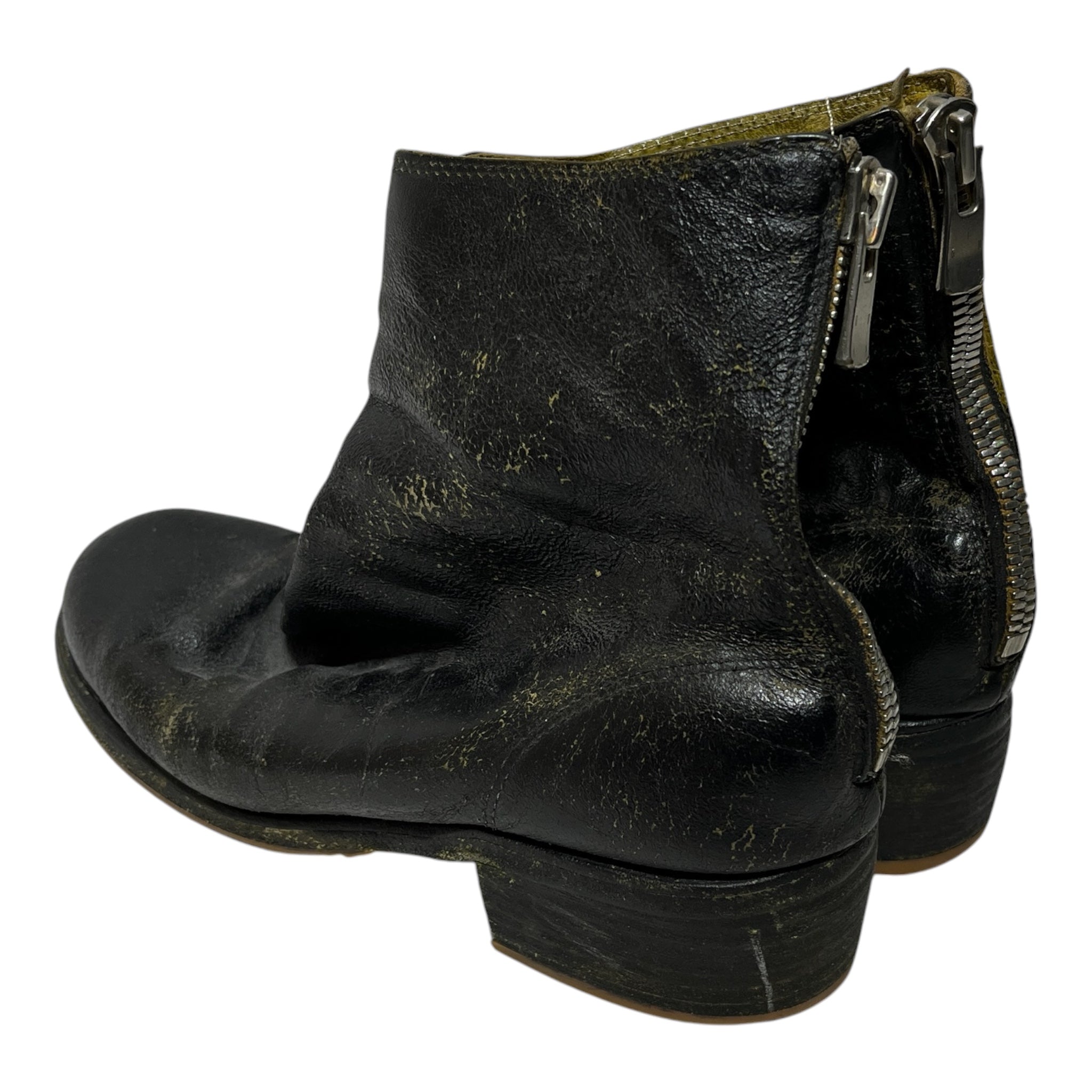 GUIDI/Booties/US 7/Leather/BLK/Cracked leather 796Z view 2