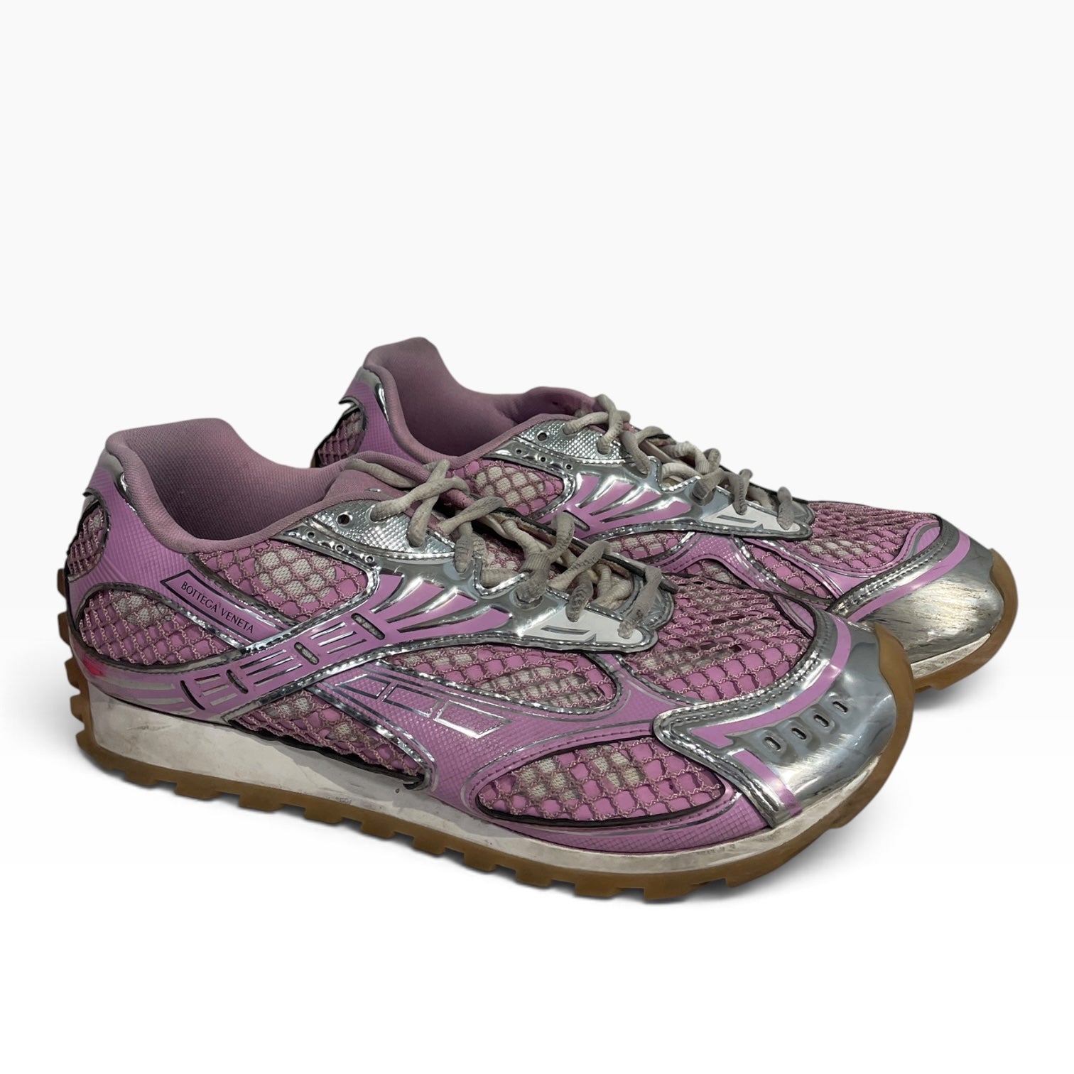 BOTTEGA VENETA/Low-Sneakers/US 11/PNK/PNK/SLV TRAINER view 1