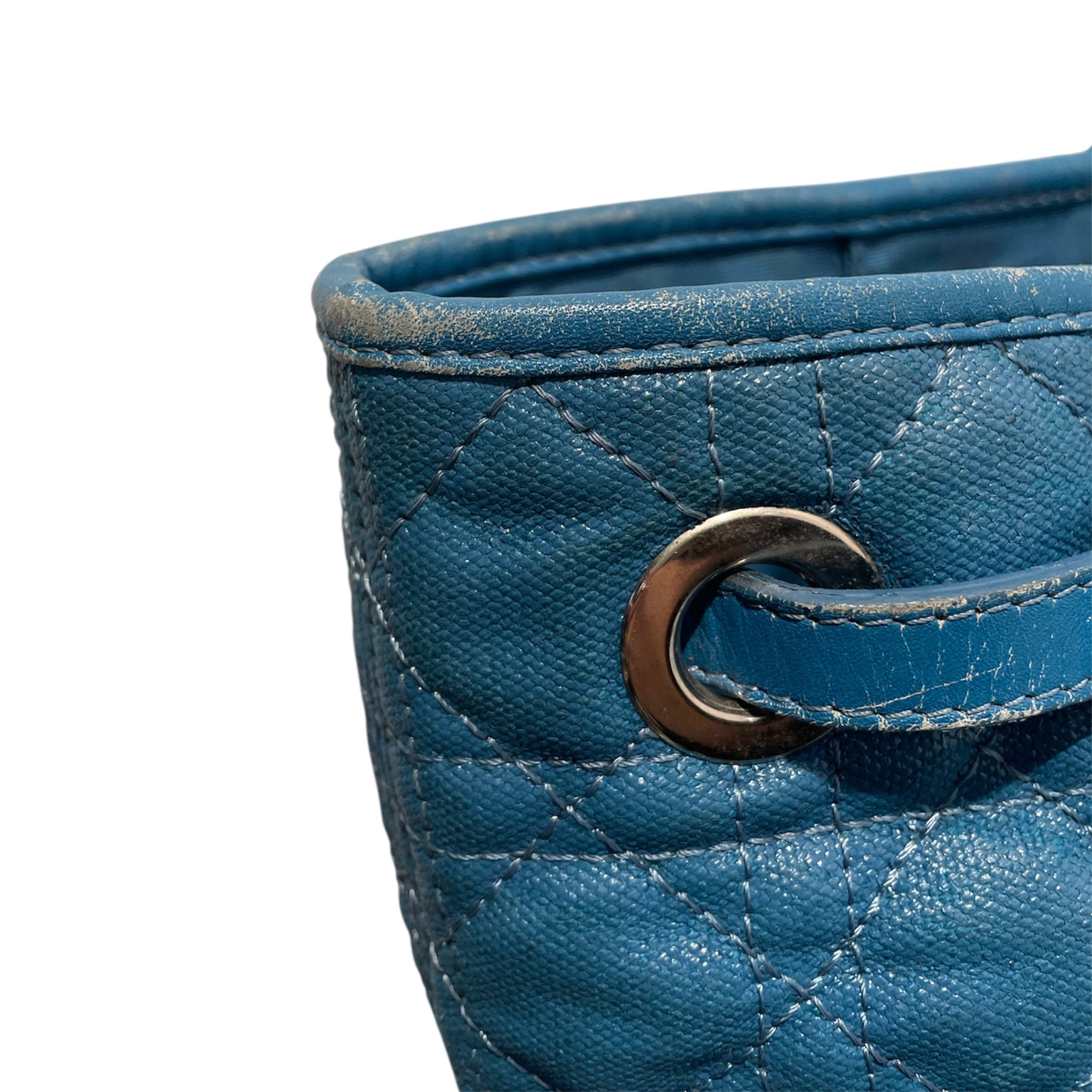 Christian Dior/Tote Bag/BLU/PANAREA COATED CANVAS QUILTING view 5