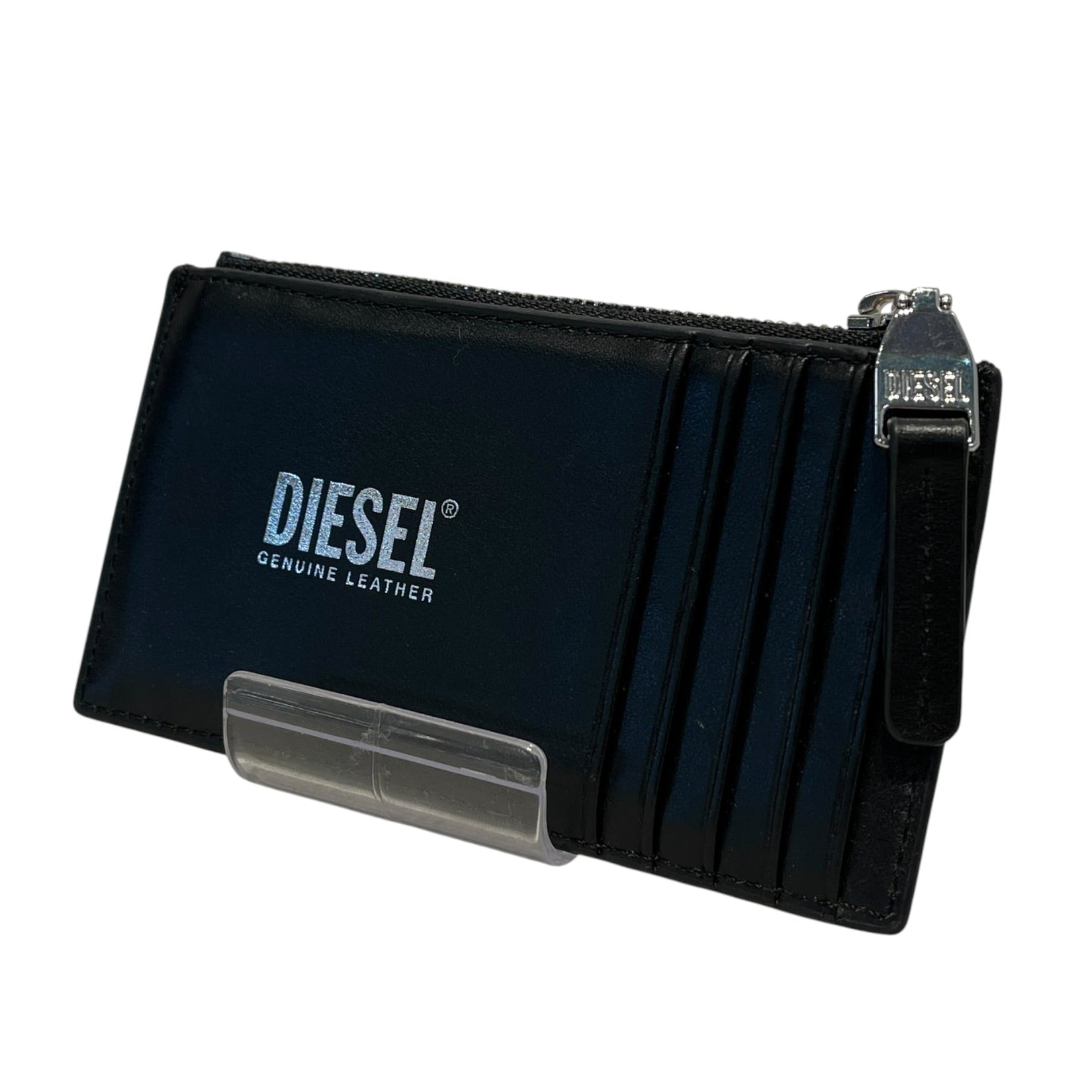 DIESEL/Card Case/Leather/BLK/CARD HOLDER WITH SILVER LOGO view 2