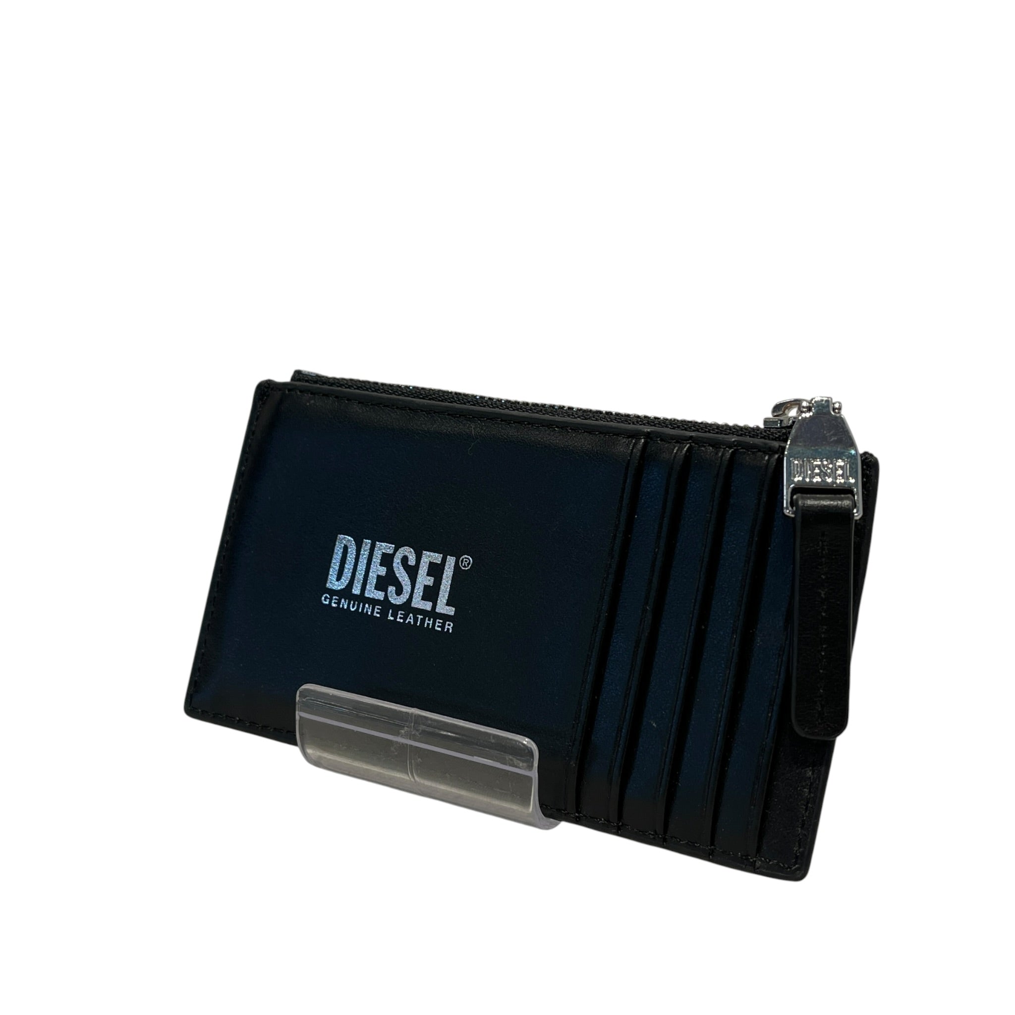 DIESEL/Card Case/Leather/BLK/CARD HOLDER WITH SILVER LOGO view 1