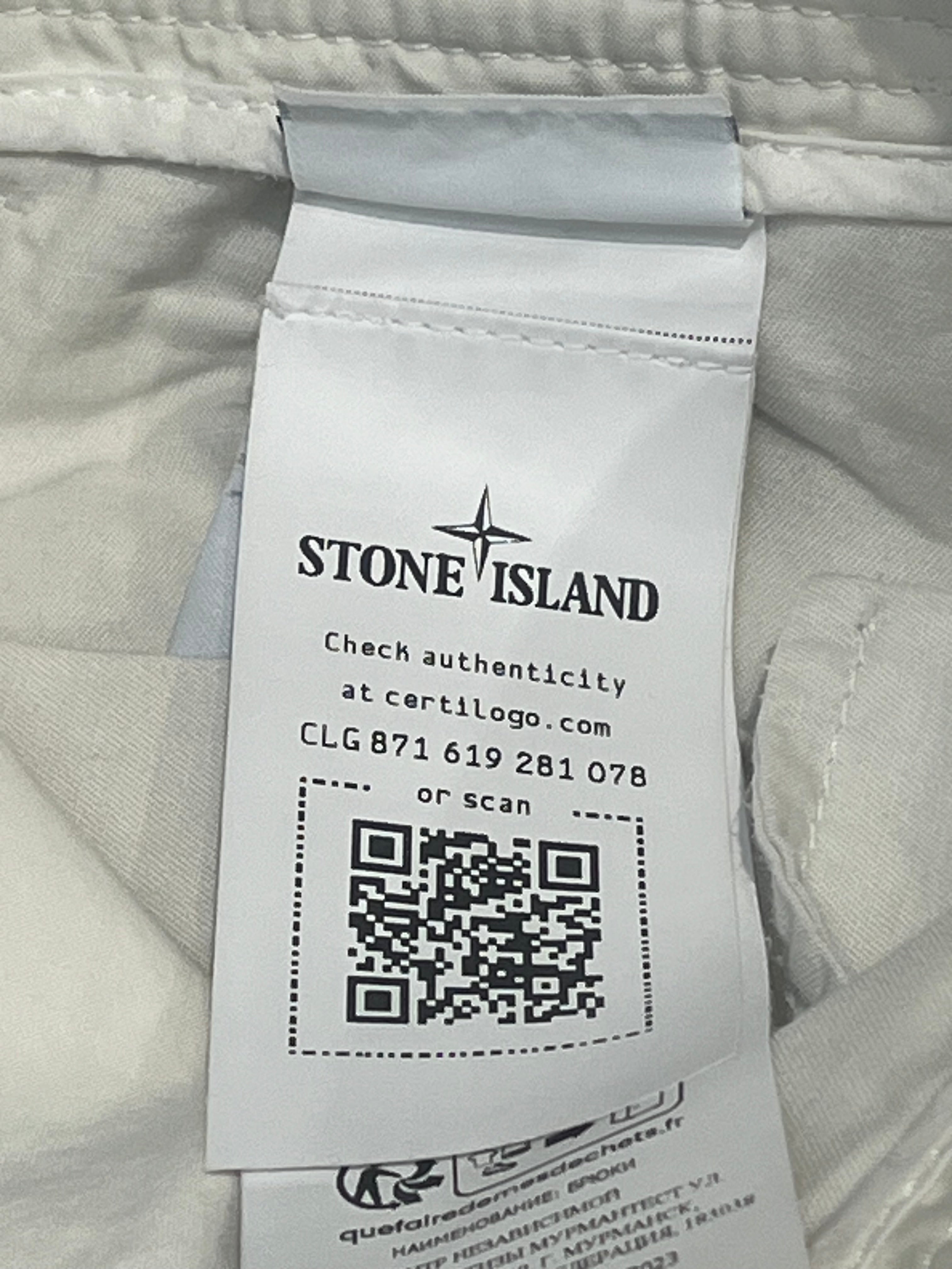 STONE ISLAND/Cargo Pants/33/Cotton/CRM/High-waisted/MONOTONAL view 4