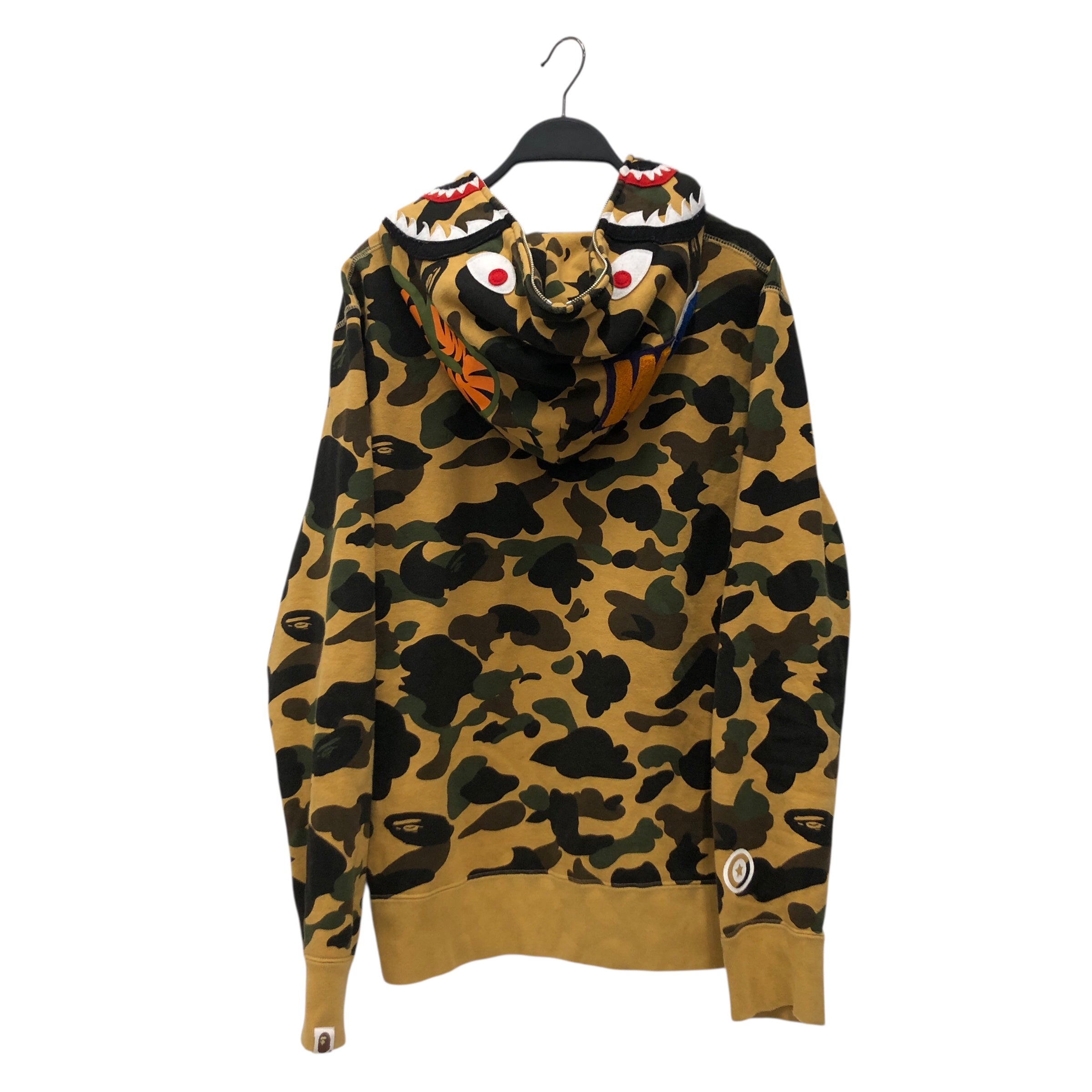 A BATHING APE/Zip Up Hoodie/M/Cotton/YEL/Bape Zip Hoodie Mustard view 2