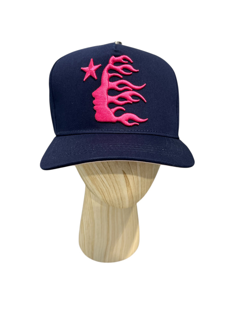 HELLSTAR/Hat/Cotton/NVY/STAR LADY FIRE EMBROIDERY