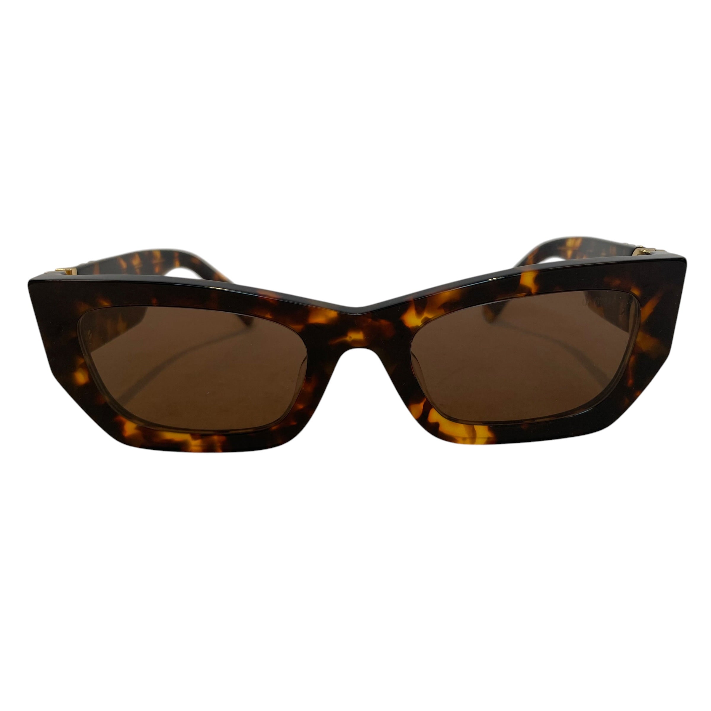 MIU MIU/Sunglasses/Animal Pattern/Tortoiseshell Pattern/BRW/L's/SMUB09/OVAL SHAPE/PNK SHADE view 1