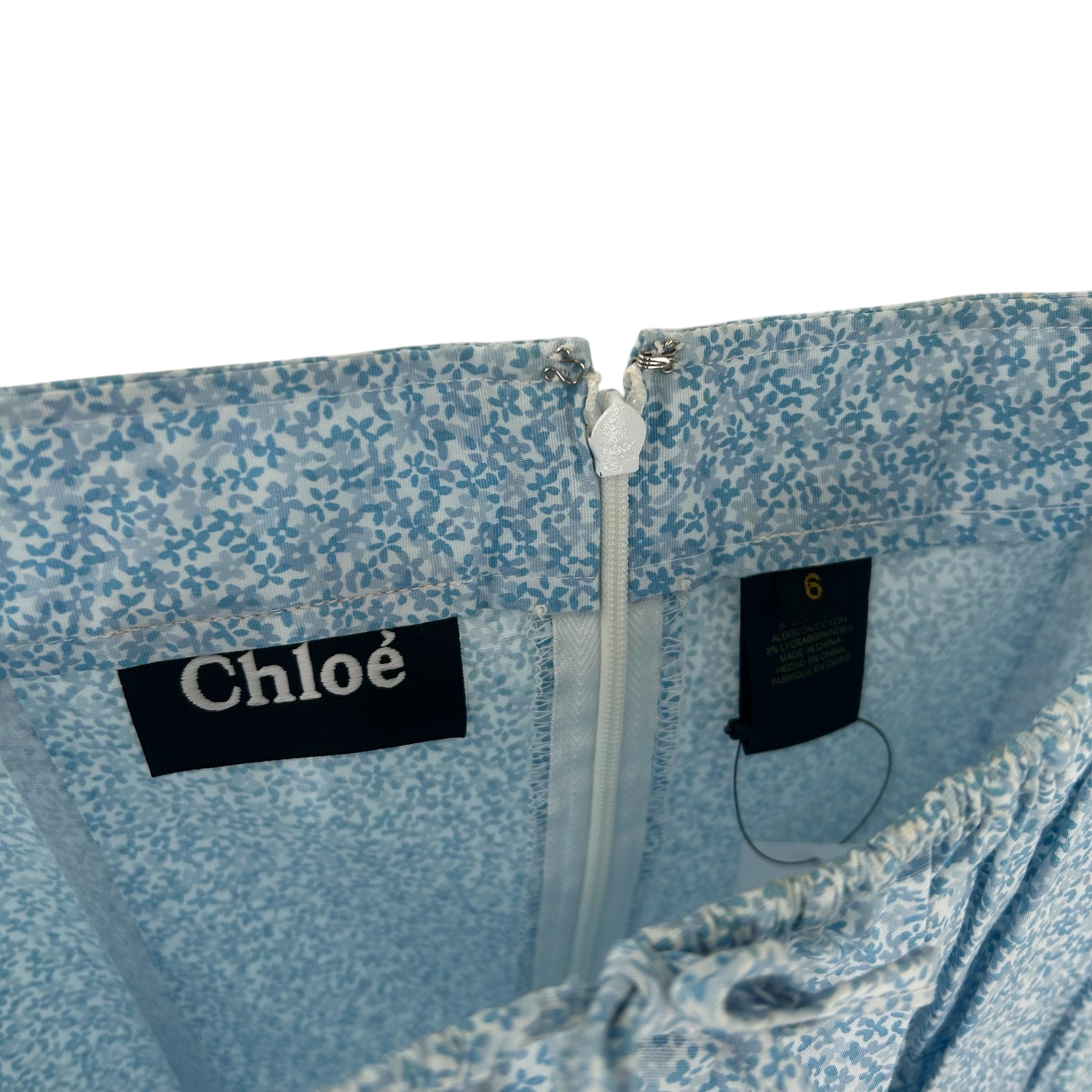 Chloe/Camisole Dress/6/Cotton/BLU view 3