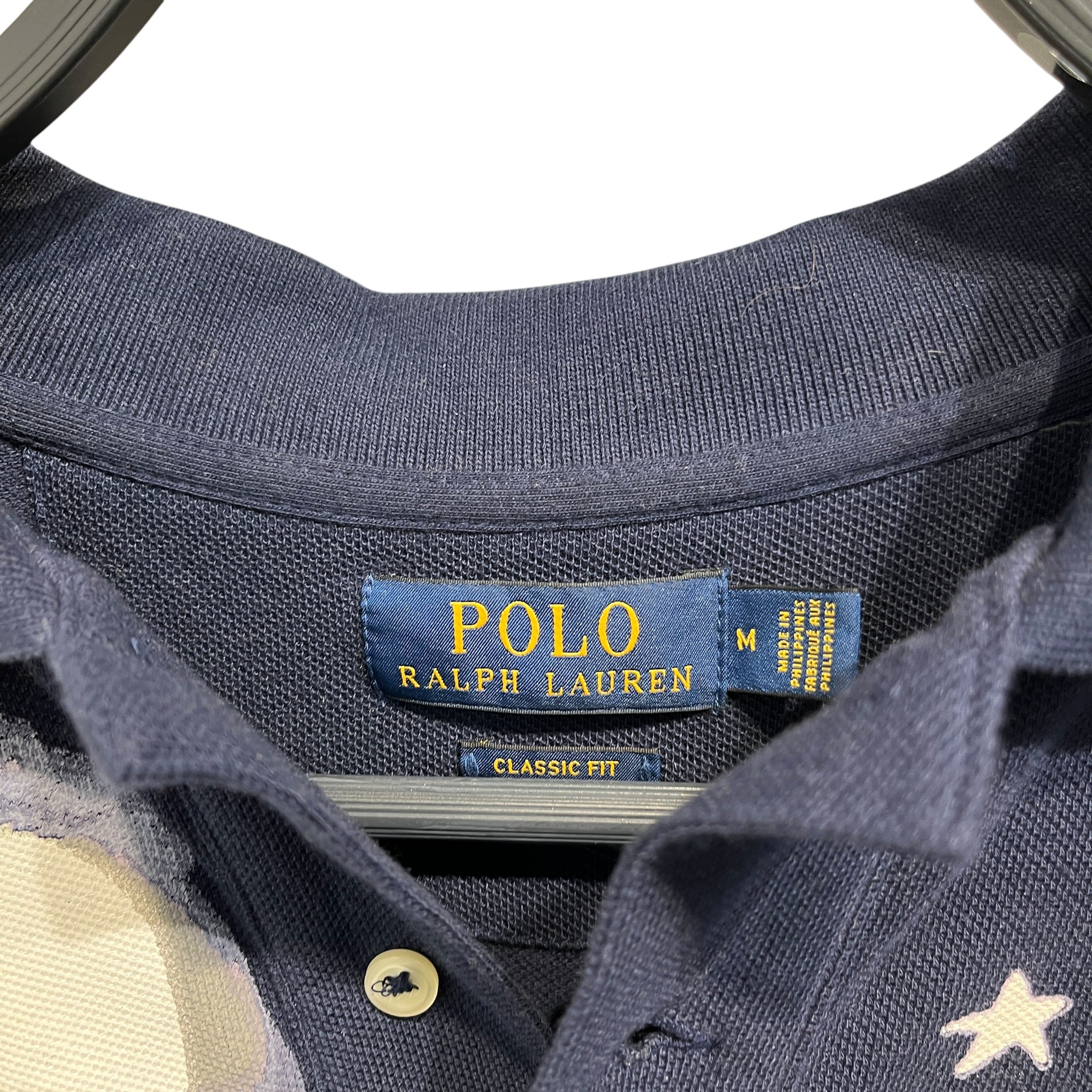 POLO RALPH LAUREN/Polo Shirt/M/Cotton/NVY/All Over Print/lighthouse view 3