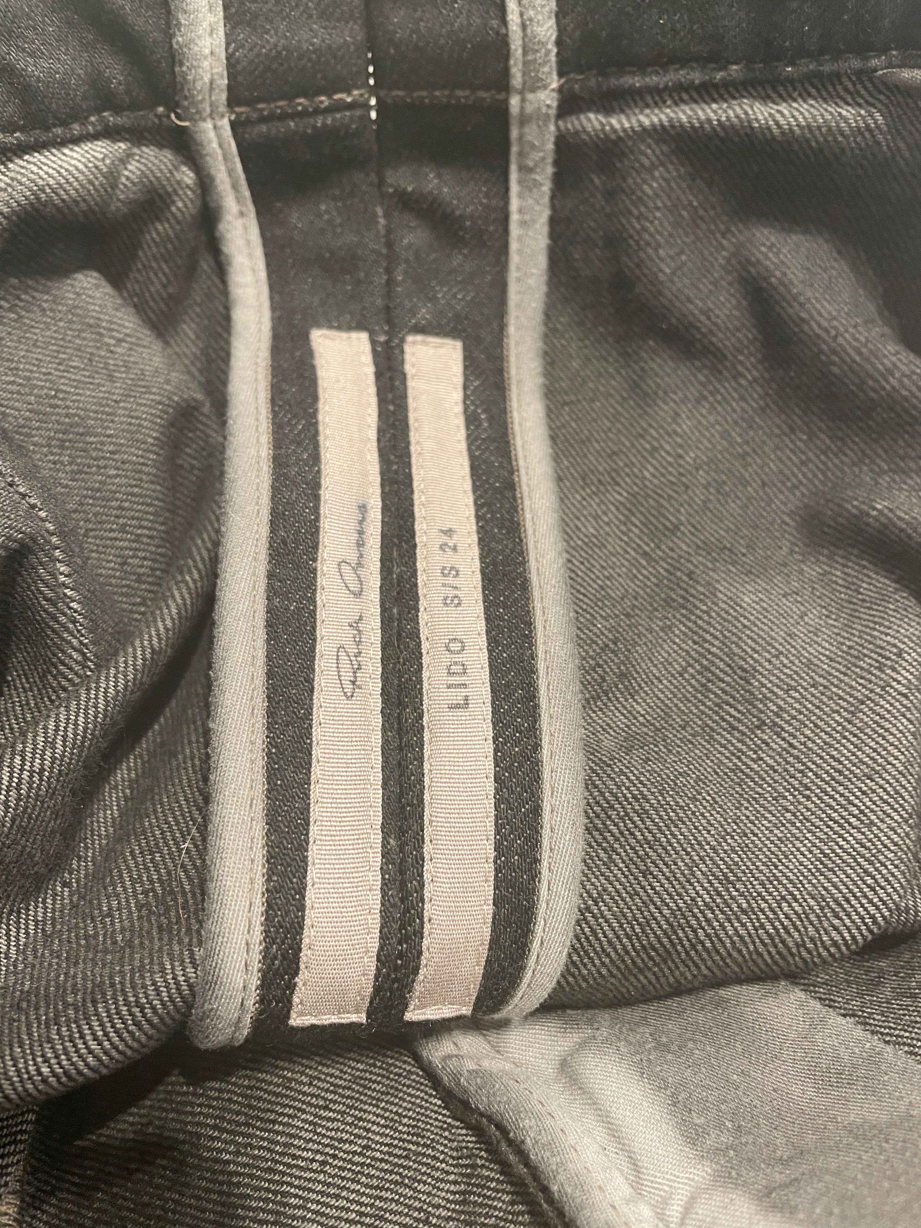 Rick Owens/Bootcut Pants/44/Denim/GRY/High-waisted/ view 3