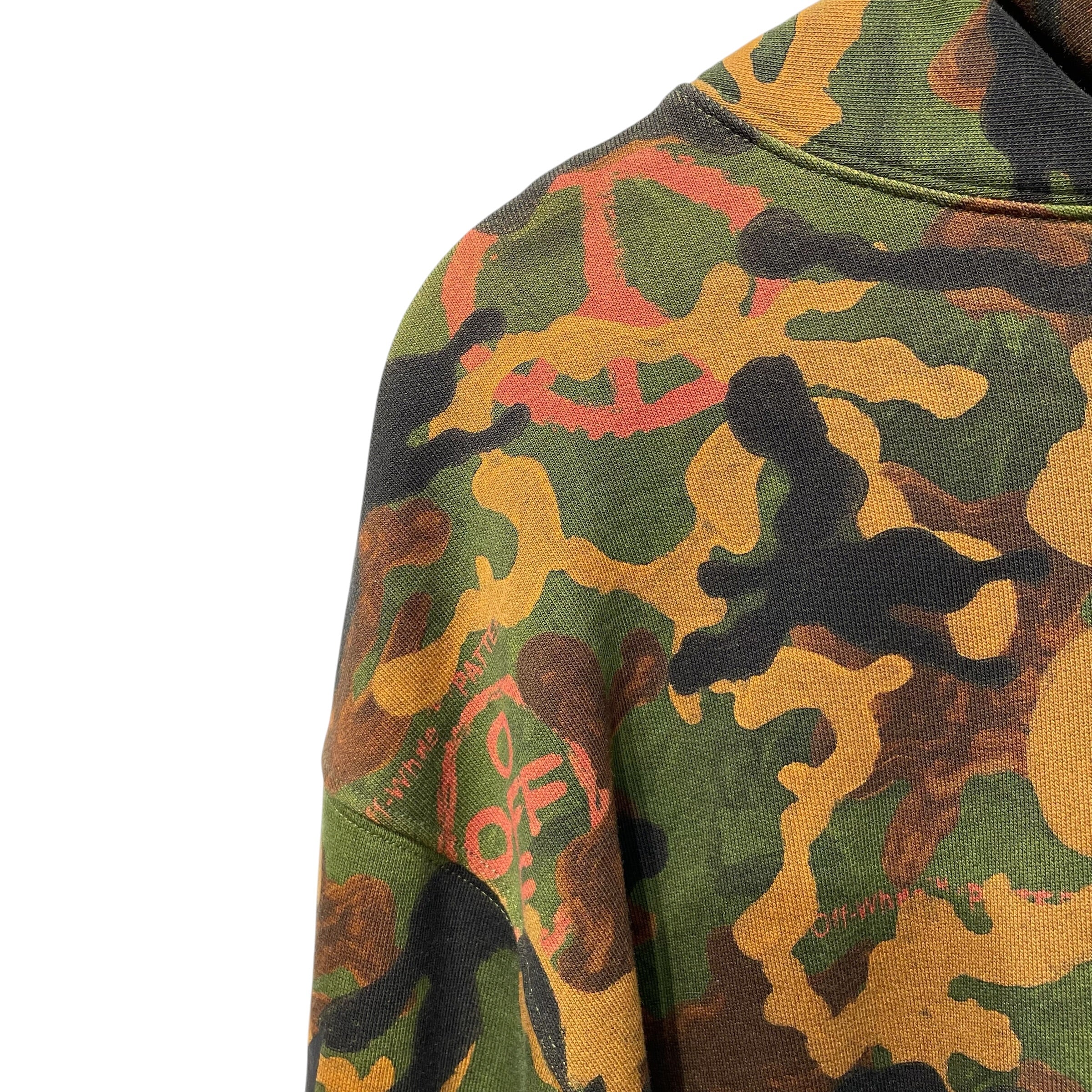 OFF-WHITE/Hoodie/XXS/Camouflage/Cotton/MLT/CAMO HODDIE view 3