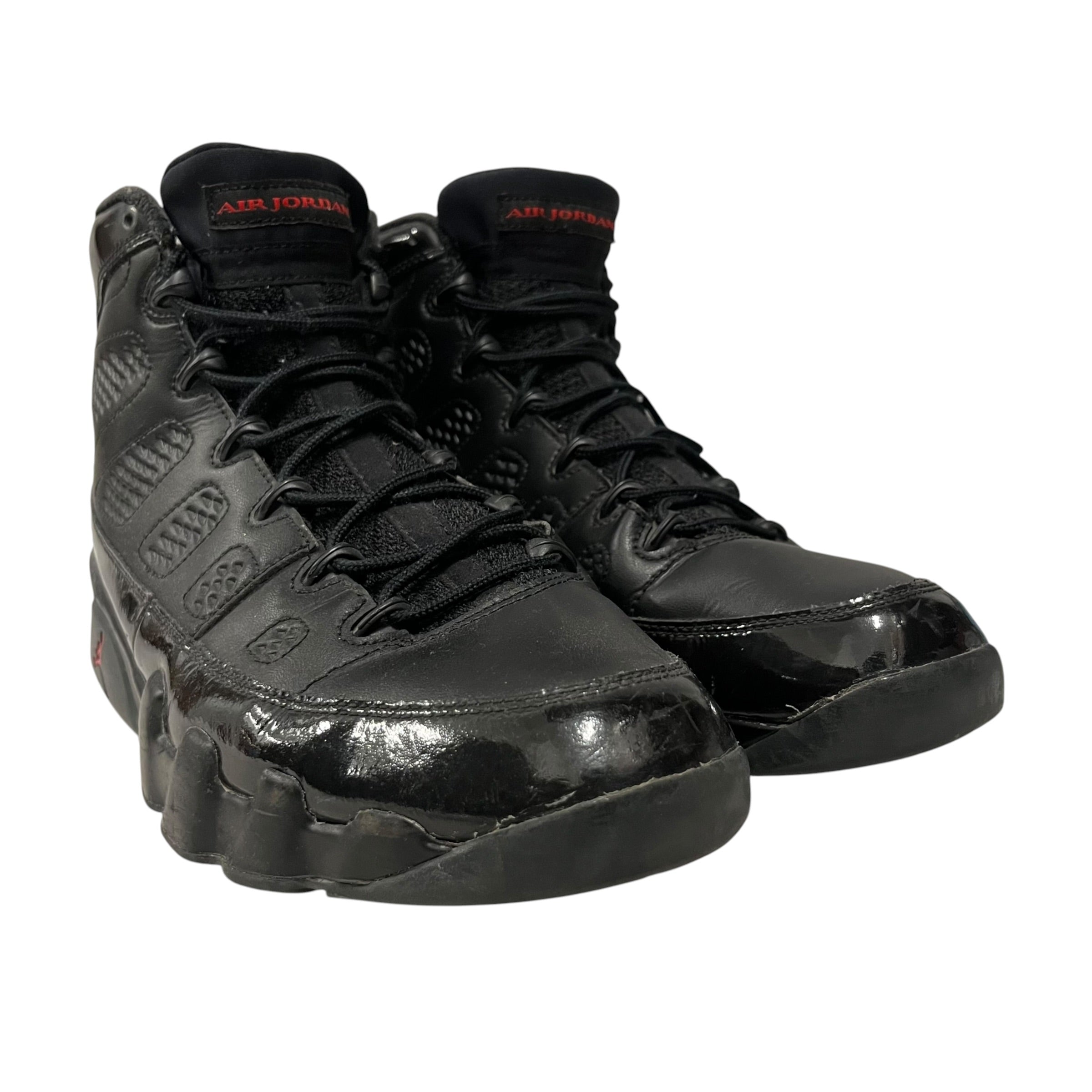 JORDAN BRAND/Hi-Sneakers/US 12/Leather/BLK/jordan 9 bred patent view 1