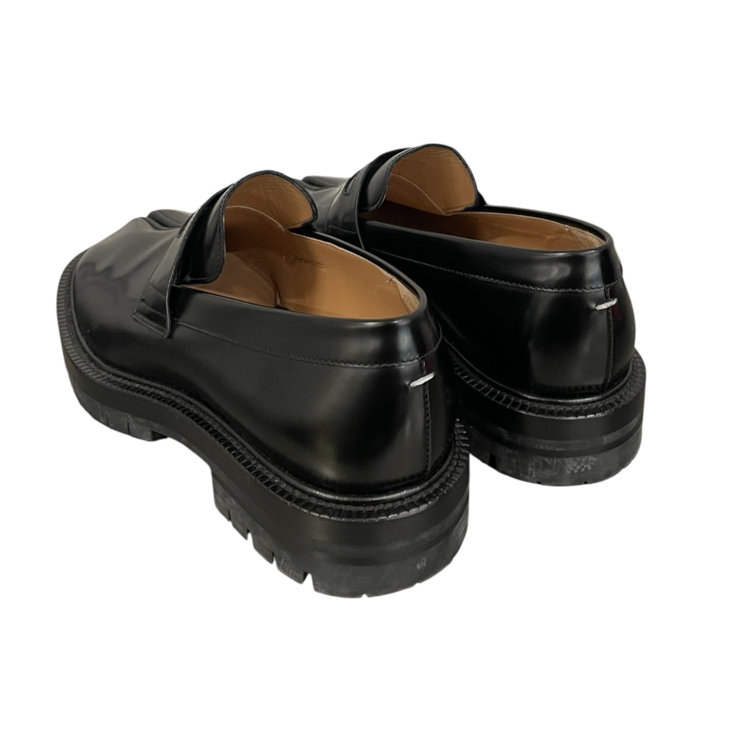 Maison Margiela/Loafers/US 8/Leather/BLK/Black Leather Tabi Loafers view 2