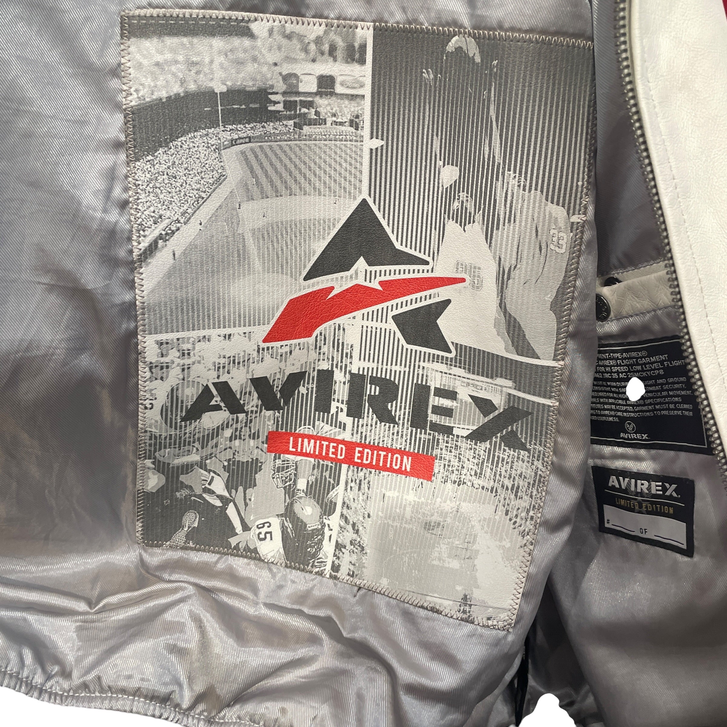 AVIREX/Leather Jkt/M/Leather/MLT/Graphic/LIMITED EDITION ICON RD/WHT/BL view 6