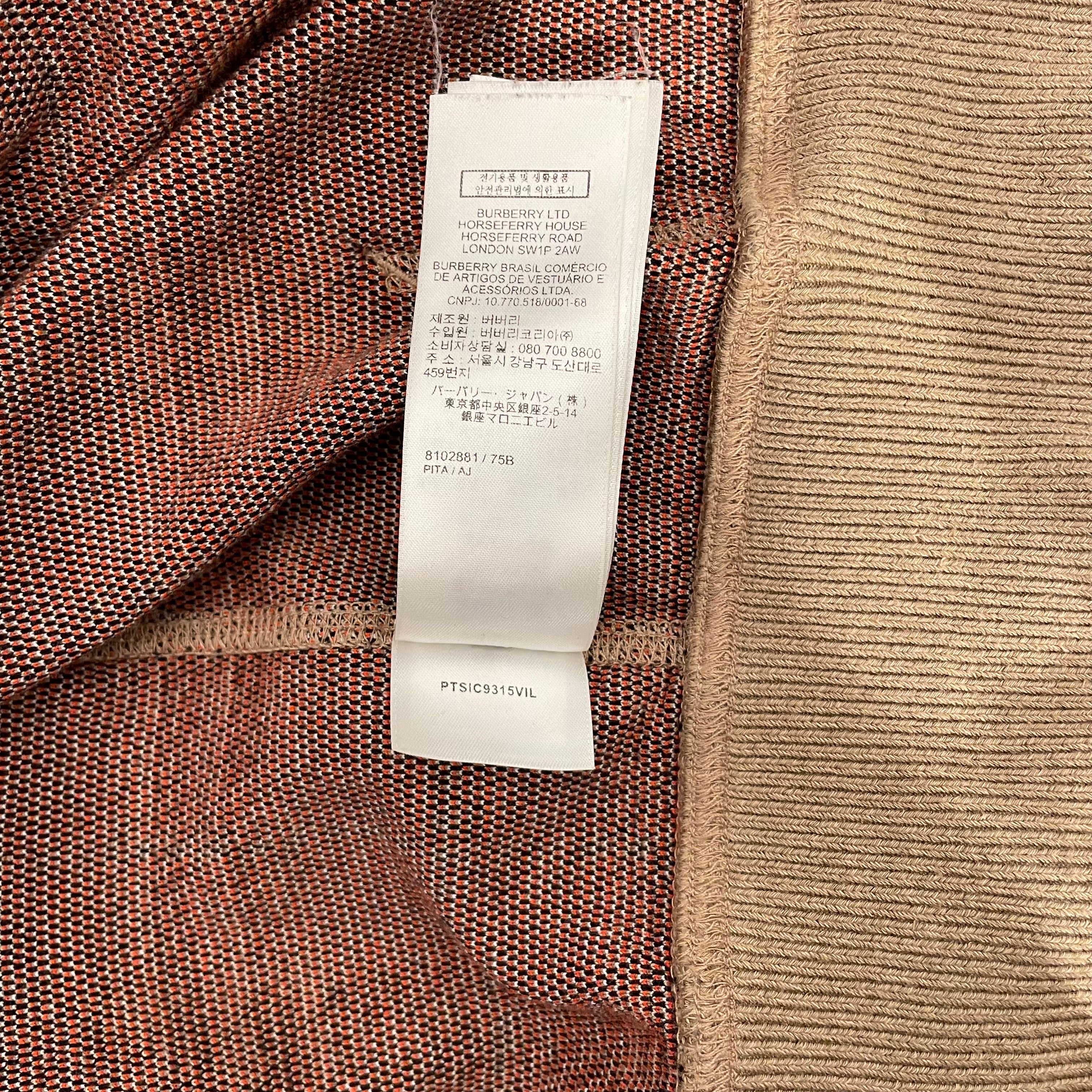 BURBERRY/Zip Up Hoodie/M/Plaid/Cotton/BEG/ view 7