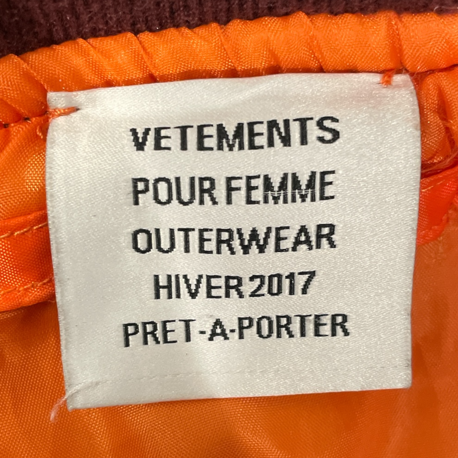 VETEMENTS/Jacket/XXXXXL/BRD/Pour Femme view 3