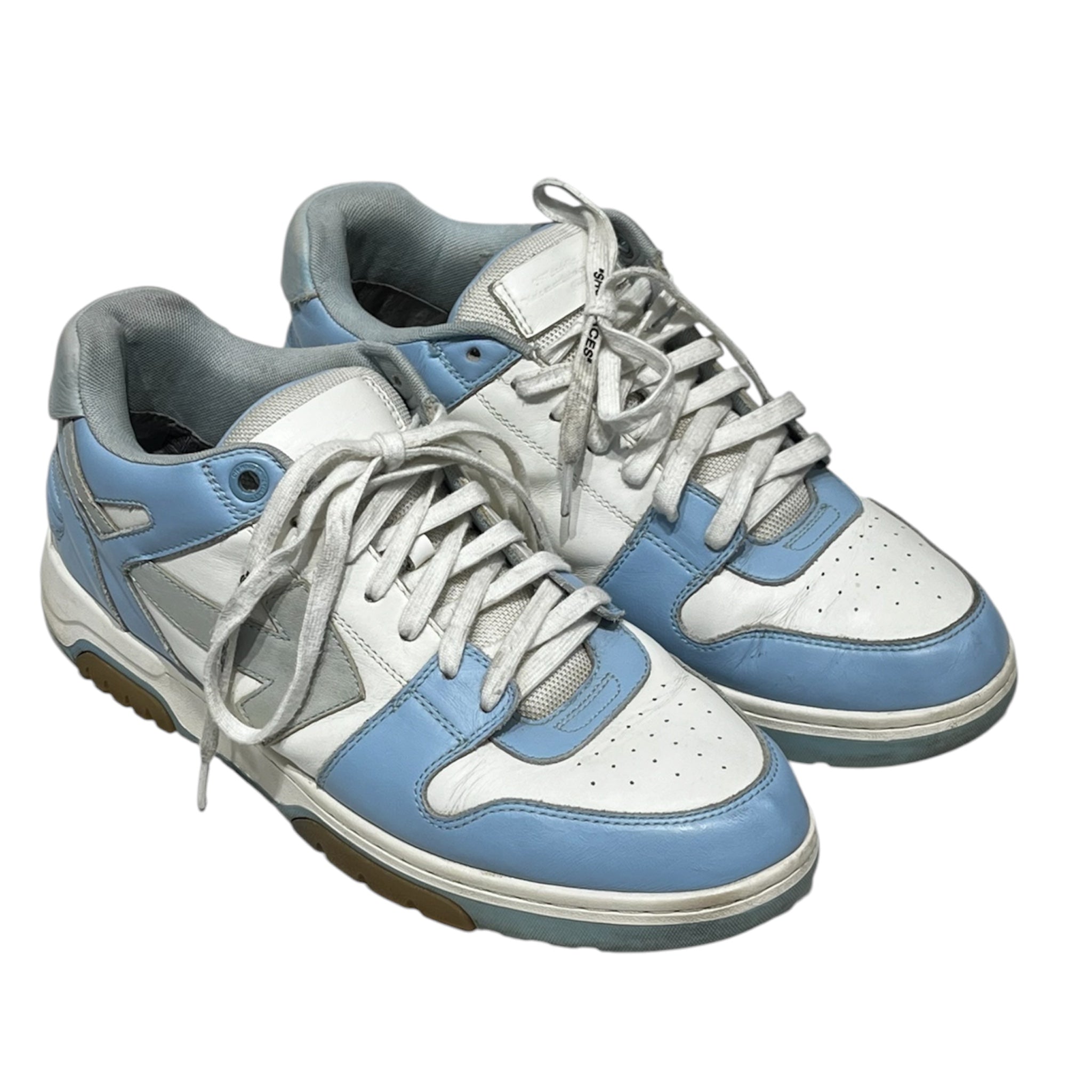 OFF-WHITE/Low-Sneakers/US 13/Leather/BLU/OUT OF OFFICE BLU/WHT view 1