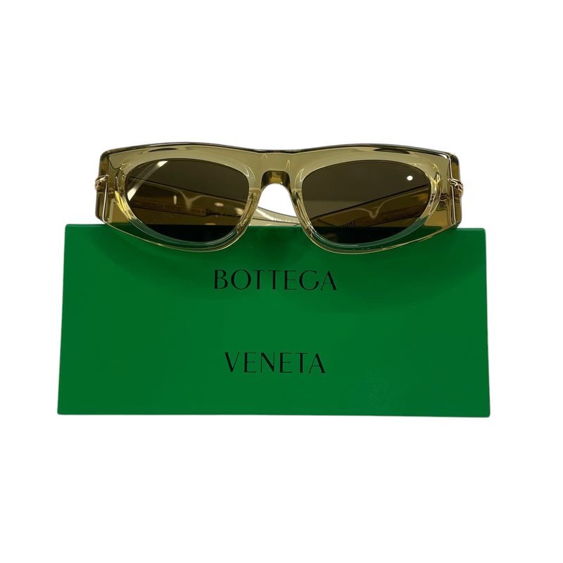 BOTTEGA VENETA/Sunglasses/Plastic/YEL/yllw transparent shades