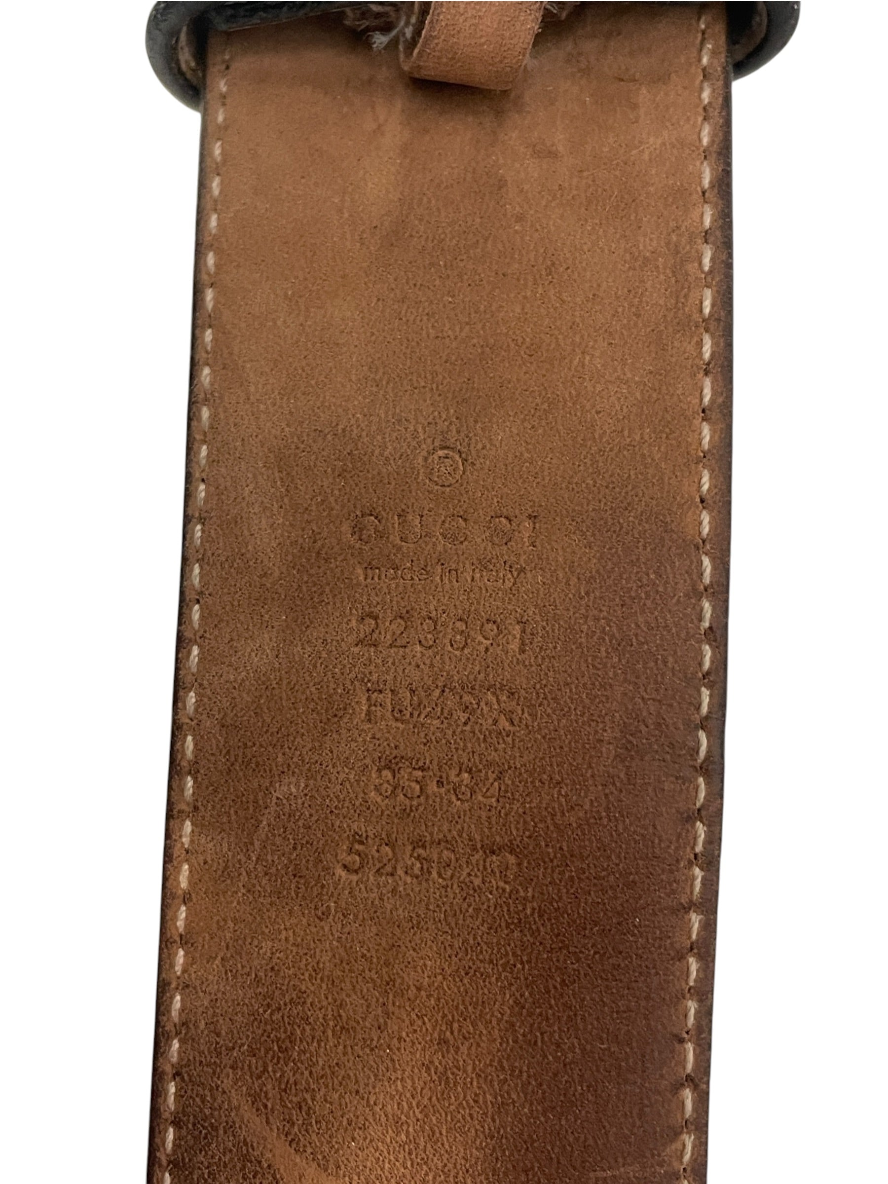 GUCCI/Belt/Monogram/Leather/BLK/M's/GG Imprime Interlocking G view 2