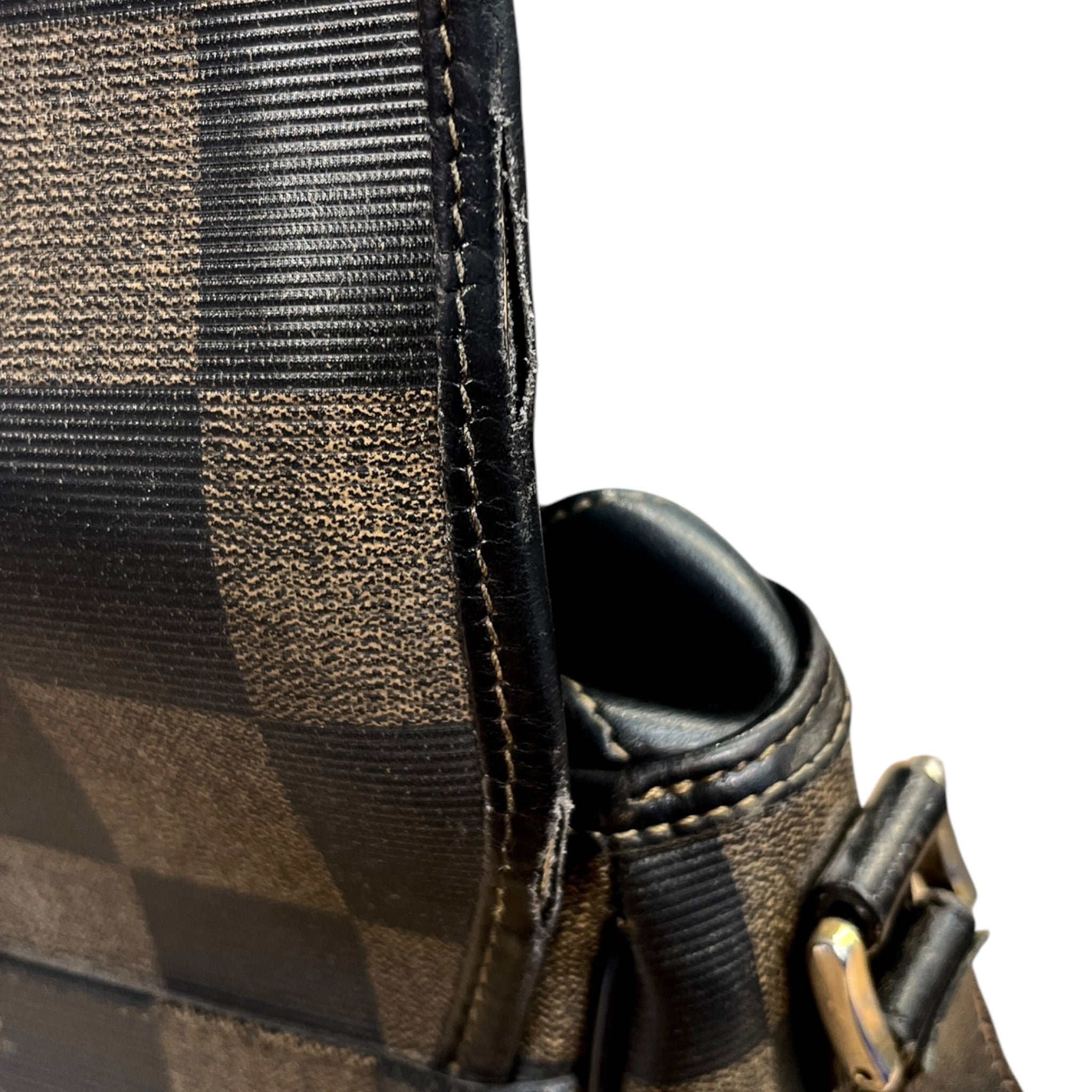 FENDI/Hand Bag/Plaid/Leather/BRW/Vintage Checker Shoulder Bag view 8