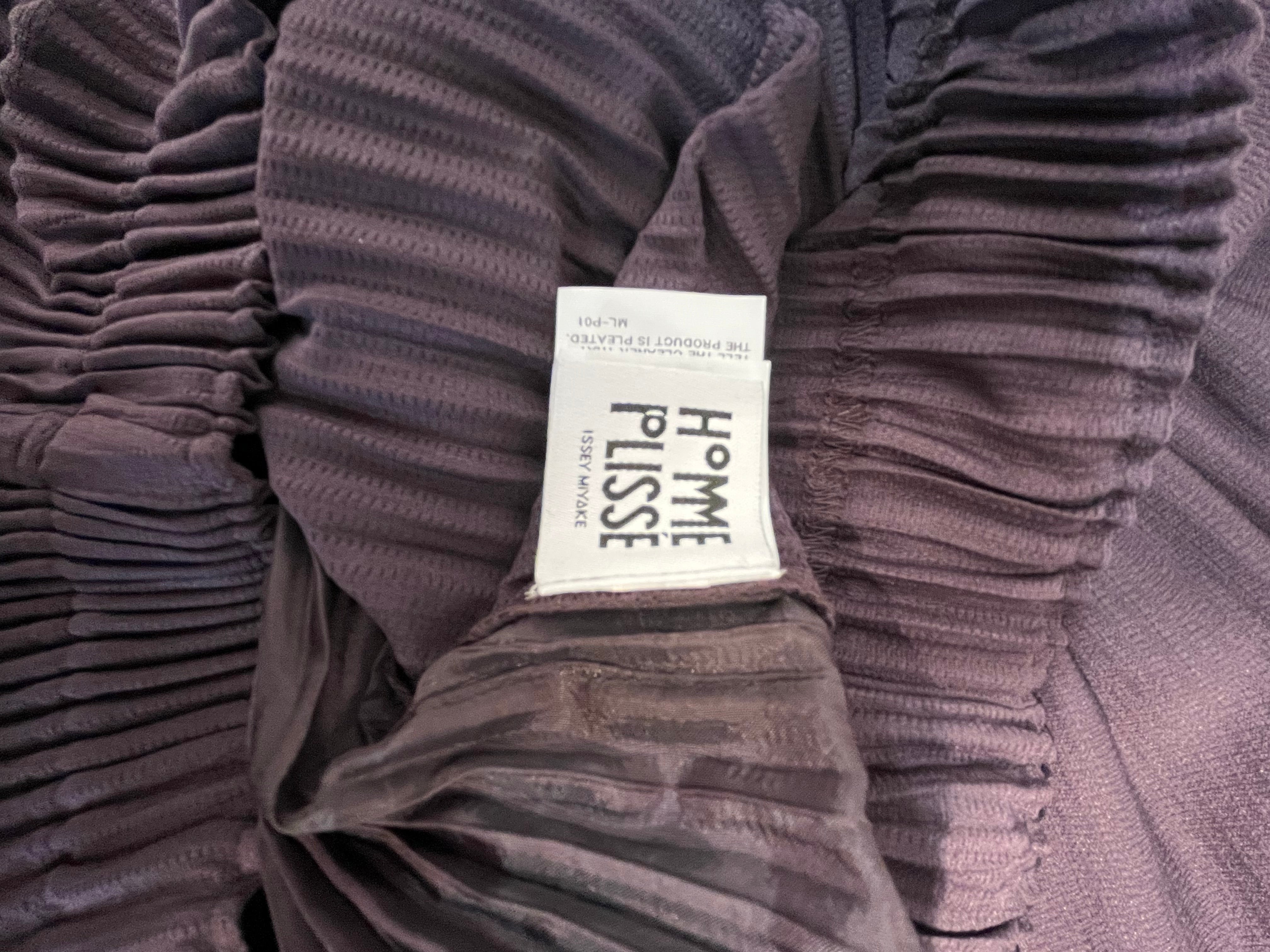 ISSEY MIYAKE/Pants/2/Polyester/PPL/PLEATED DRAW STRING WAIST view 3