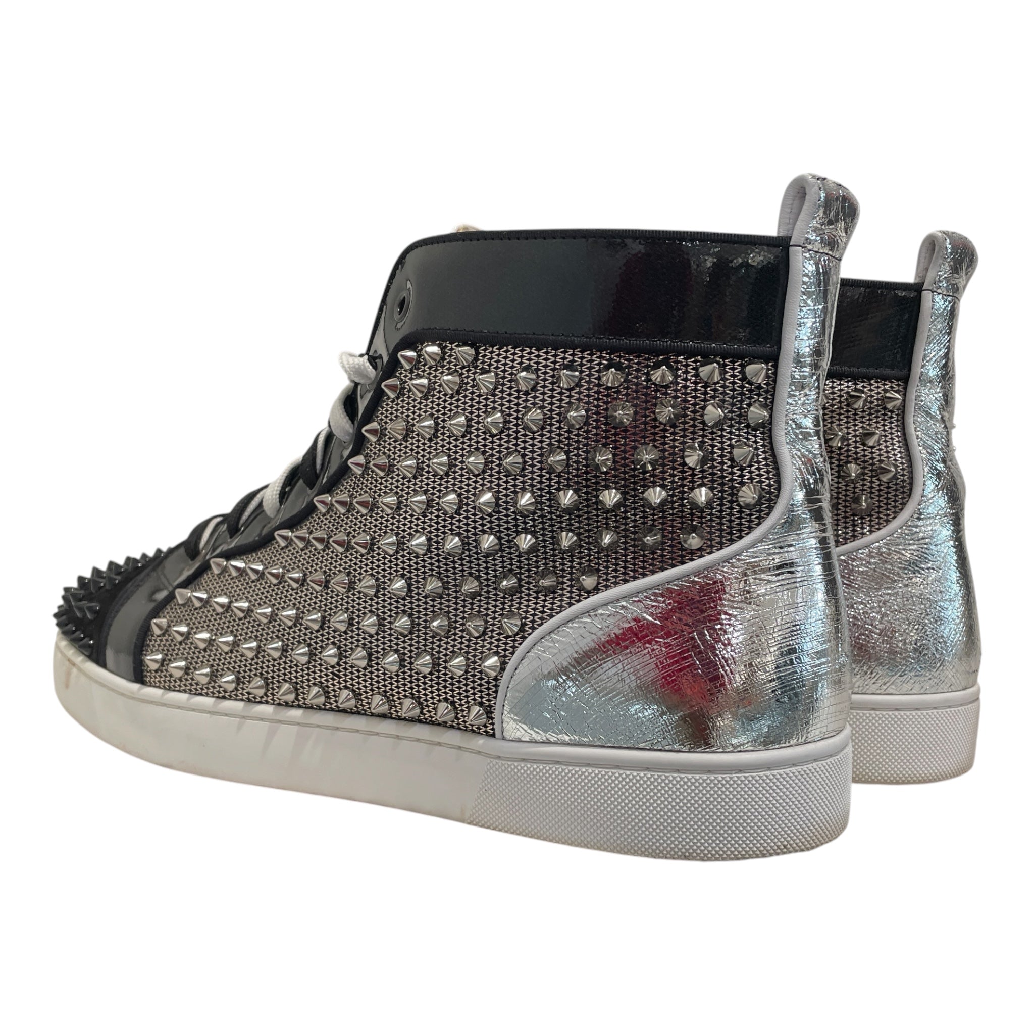 Christian Louboutin/Hi-Sneakers/EU 48/Leather/BLK/Orlato Spiked Sneaker view 2