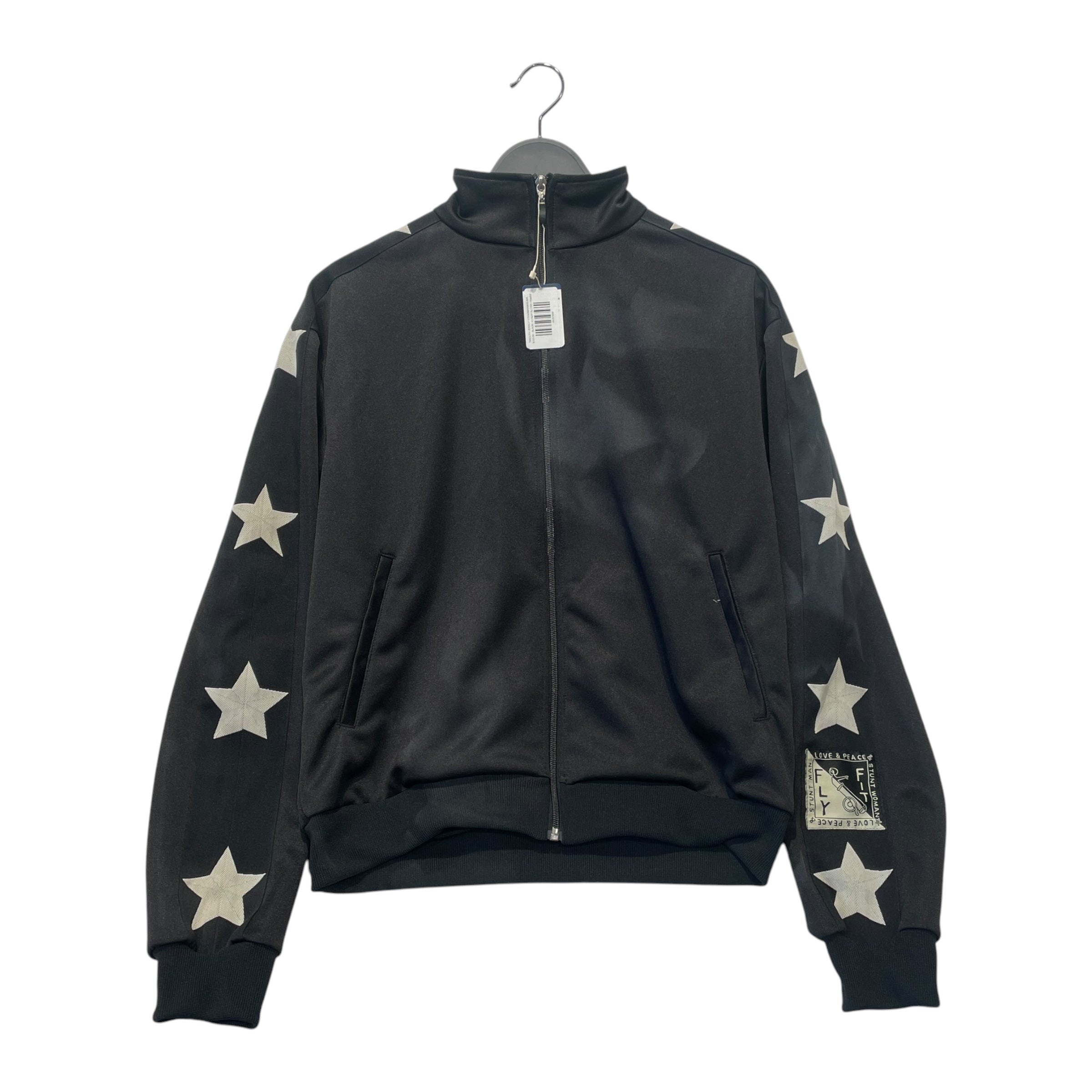 KAPITAL/Track Jkt/3/Polyester/BLK/STAR SLEEVE view 1