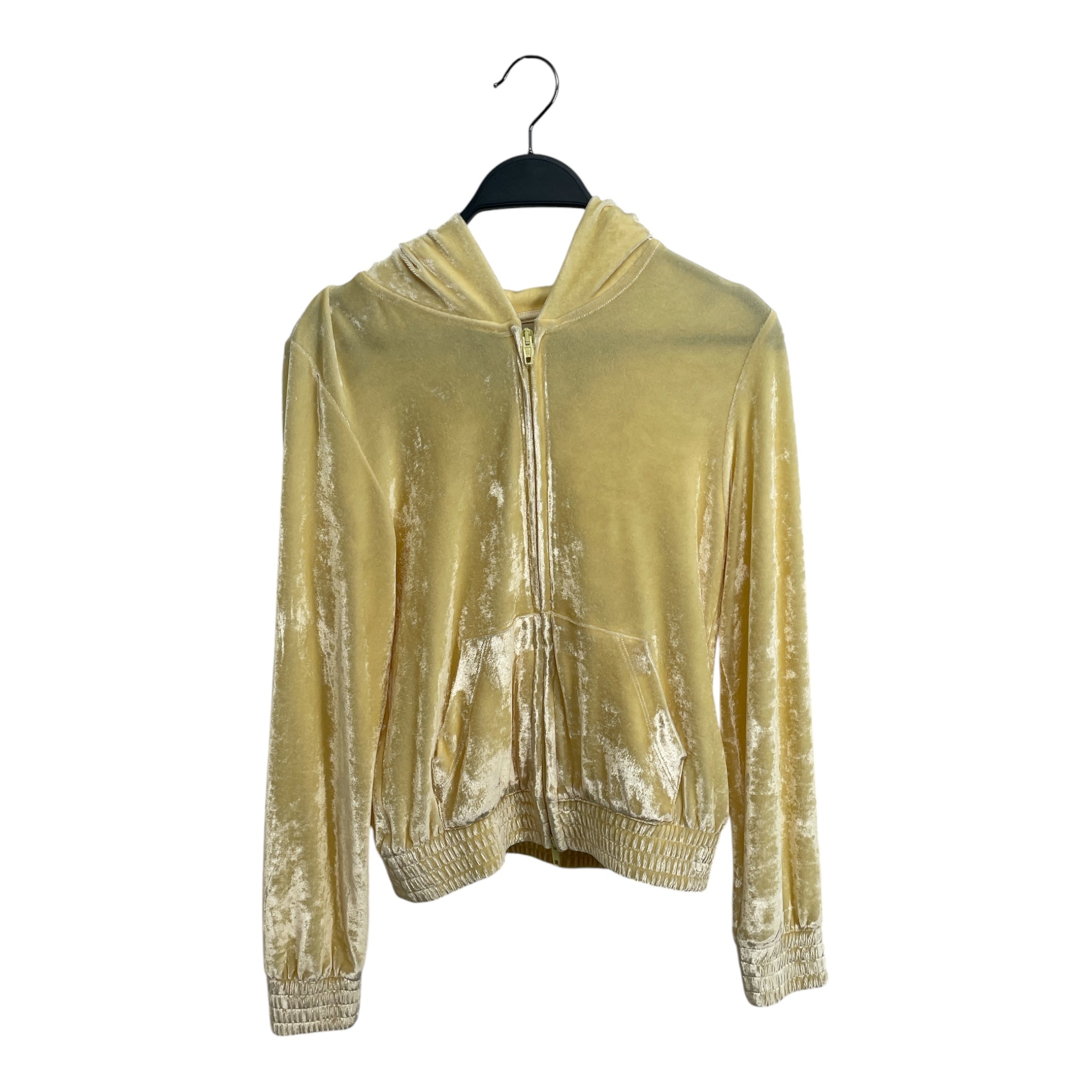 BALENCIAGA/Hoodie/S/Velour/YEL/S (160/84A) PASTEL YLLW view 1