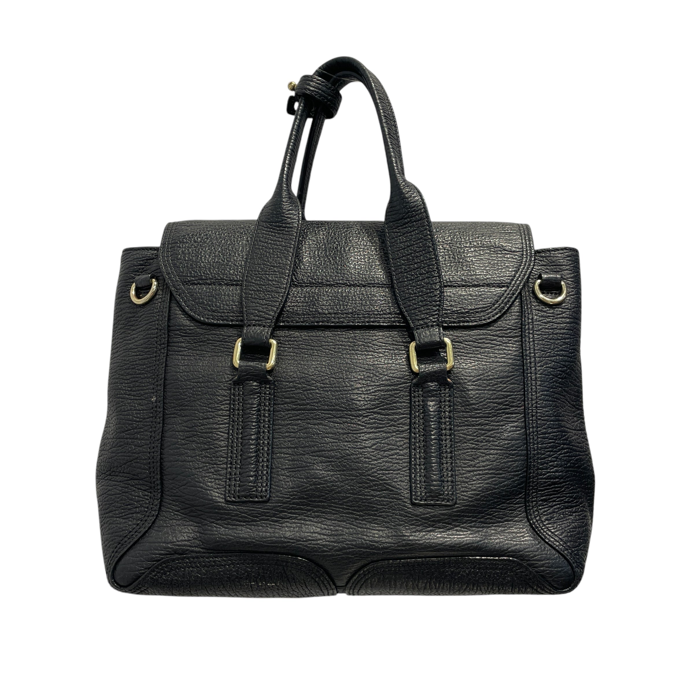 3.1 phillip lim/Hand Bag/Leather/BLK/calfskin pashil view 2