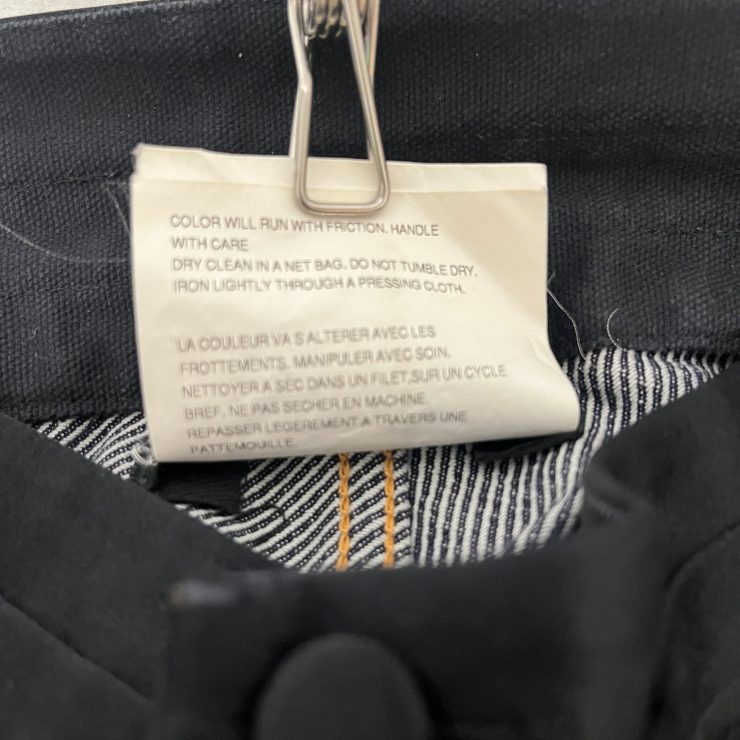 JUNYA WATANABE COMME des GARCONS/Skinny Pants/S/Denim/IDG/High-waisted/SILK WAIST BAND view 4