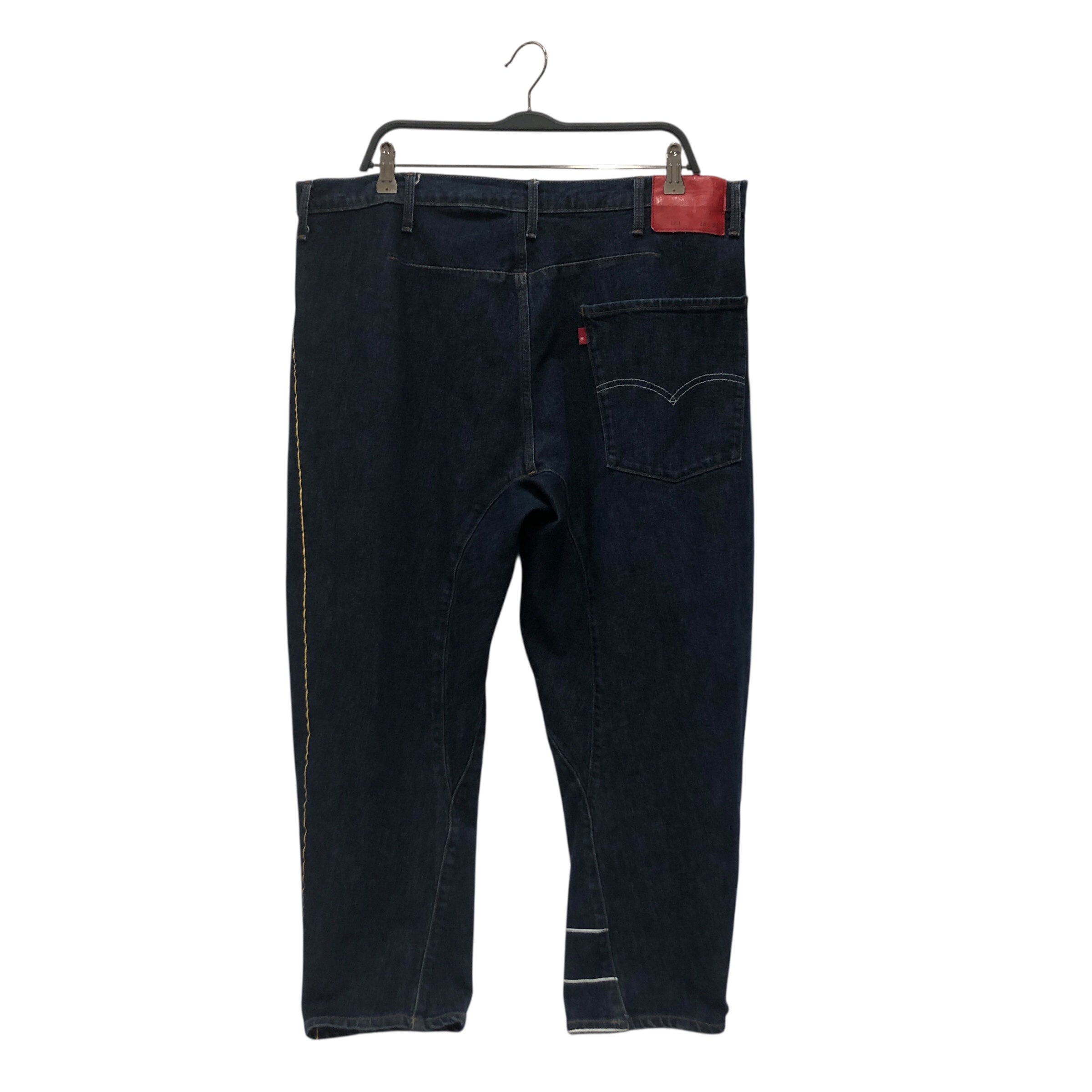 Levi's Engineered Jeans/Sarouel Pants/38/Cotton/IDG/Button Fly/Stripe/Lot LEJ yellow/white striping view 2