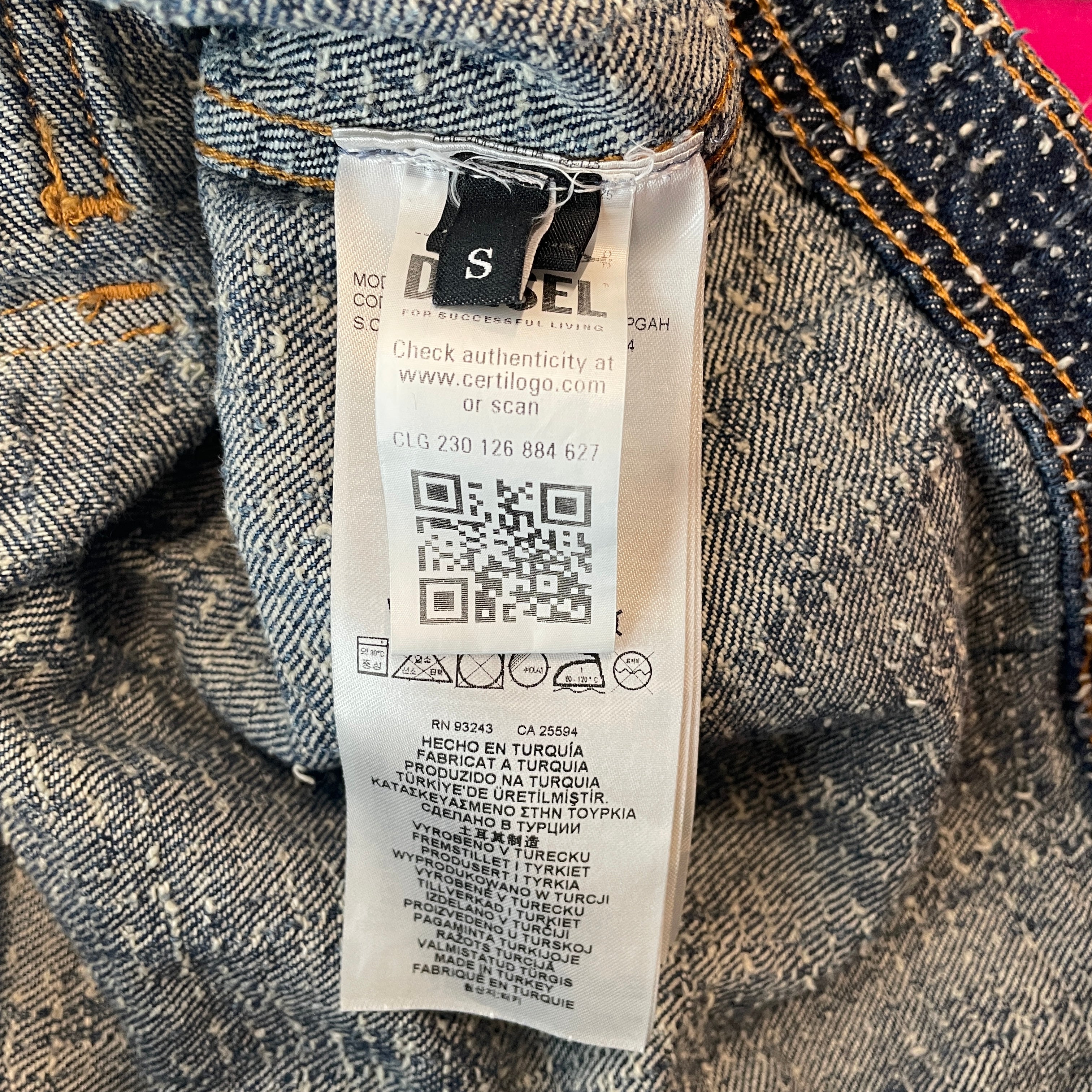 DIESEL/Denim Jkt/S/Denim/BLU/DE-ATEL DENIM JACKET view 3