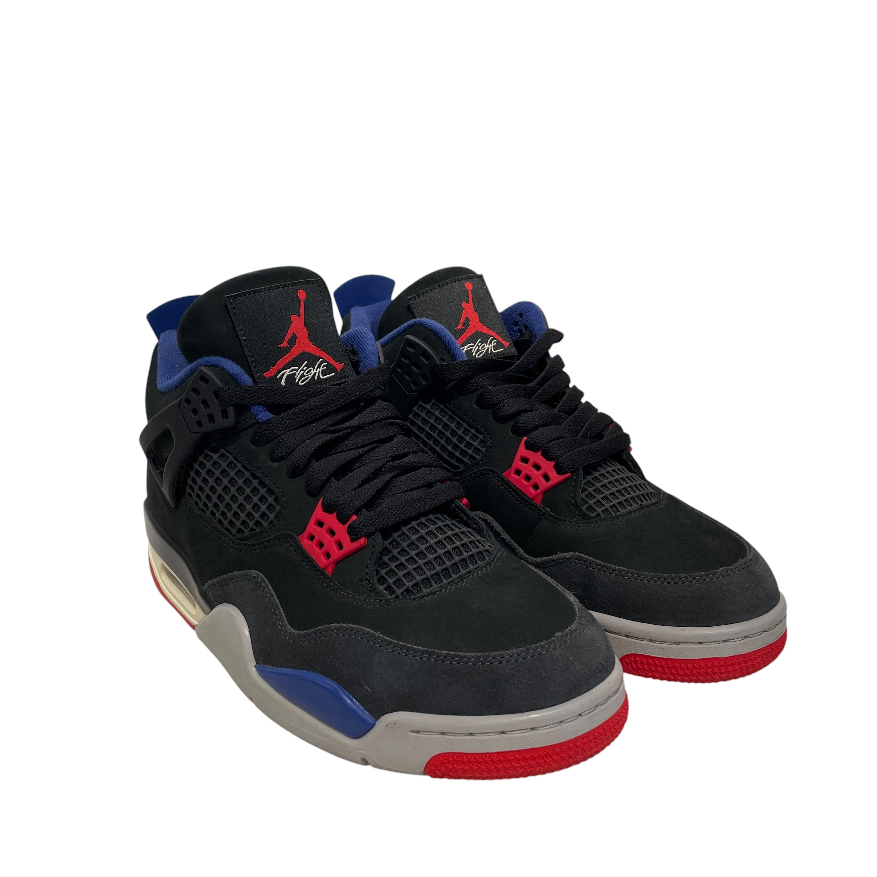 NIKE/AIR JORDAN 4/Low-Sneakers/US 9.5/Suede/BLK/FV5029-003 view 1