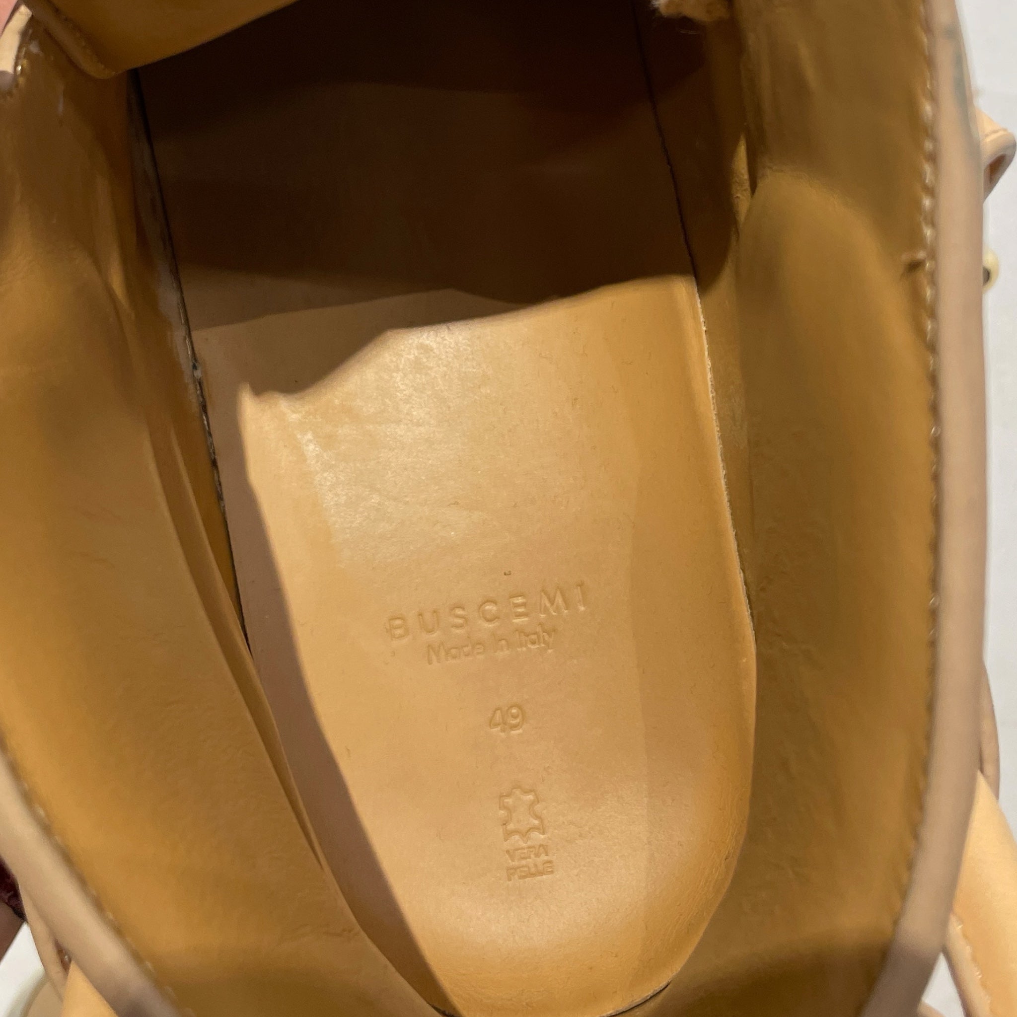 BUSCEMI/Hi-Sneakers/EU 49/Leather/BEG/ view 3
